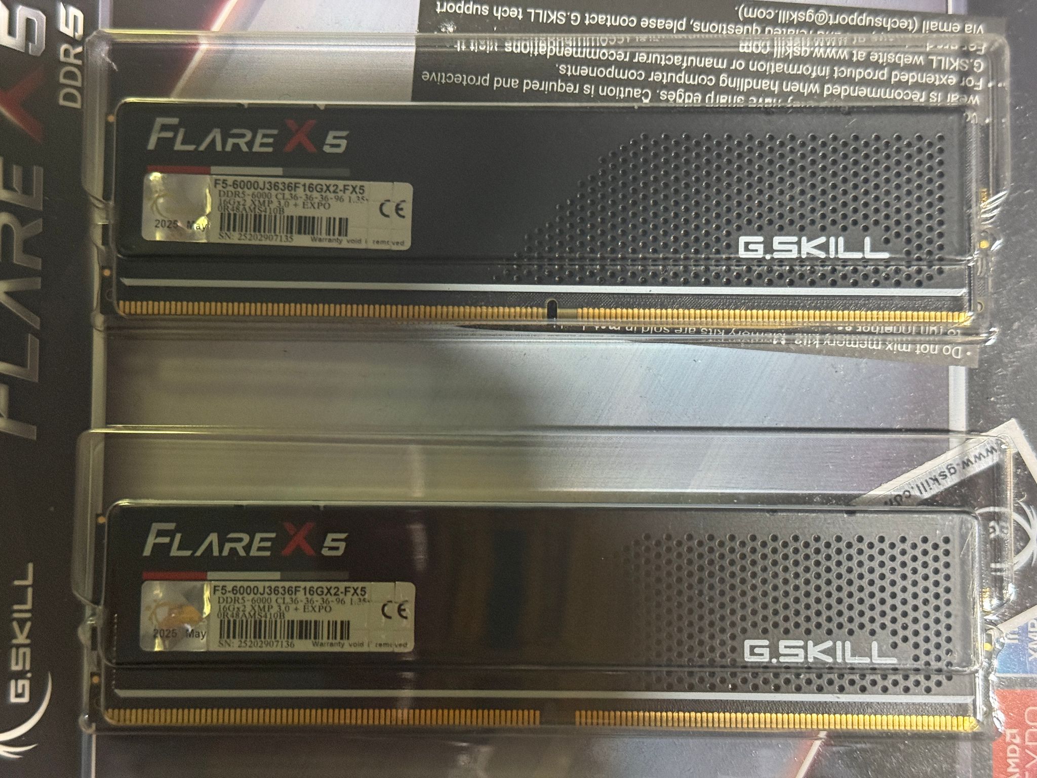 G.SKILL Flare X5 32GB (2x16GB) DDR5-6000 CL36 - New