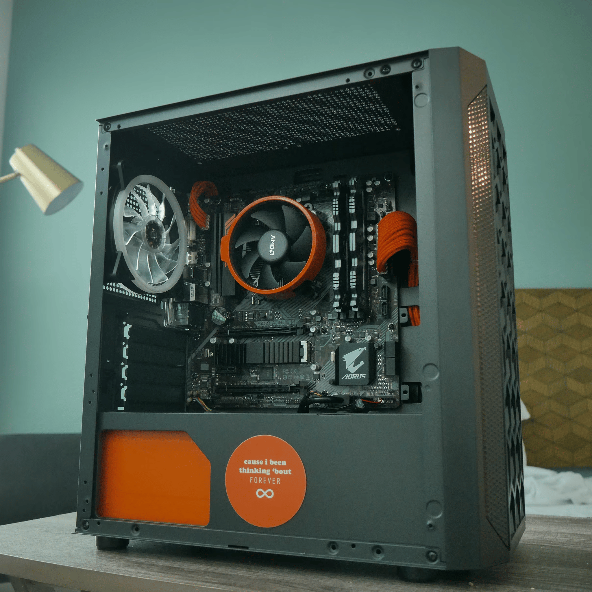 A "Frank Ocean Themed" Ryzen Gaming PC! - Ryzen 4350G, 16GB, 500G NVME, 4 RGB Fans