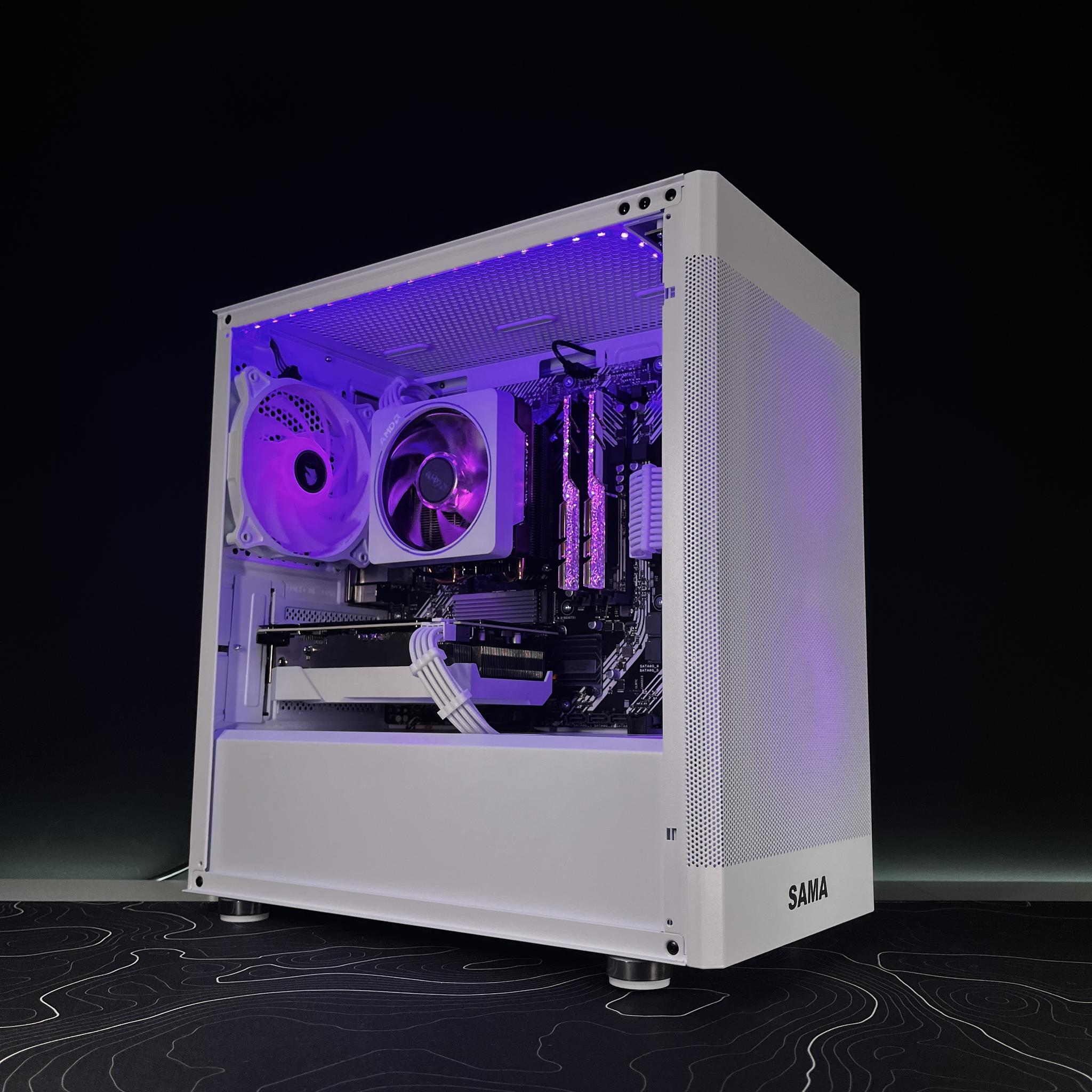 White & RGB Gaming PC | Ryzen 7 3700x & RTX 3050 8GB