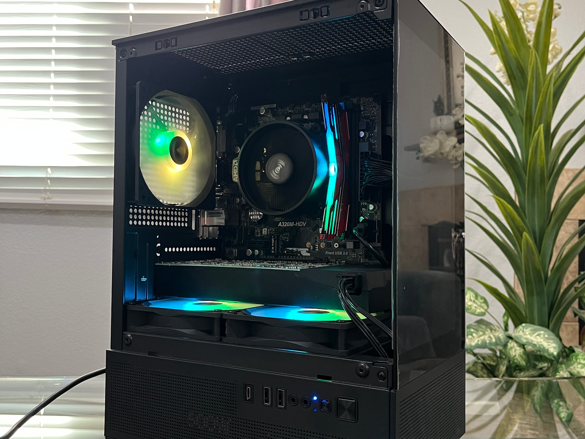 ゲーミングPC Ryzen5 2600 GTX1060 SSD256GB 8GB GTX 1060 6GB, Ryzen 5 2600, 8GB RAM | Black RGB Gaming Computer/PC
