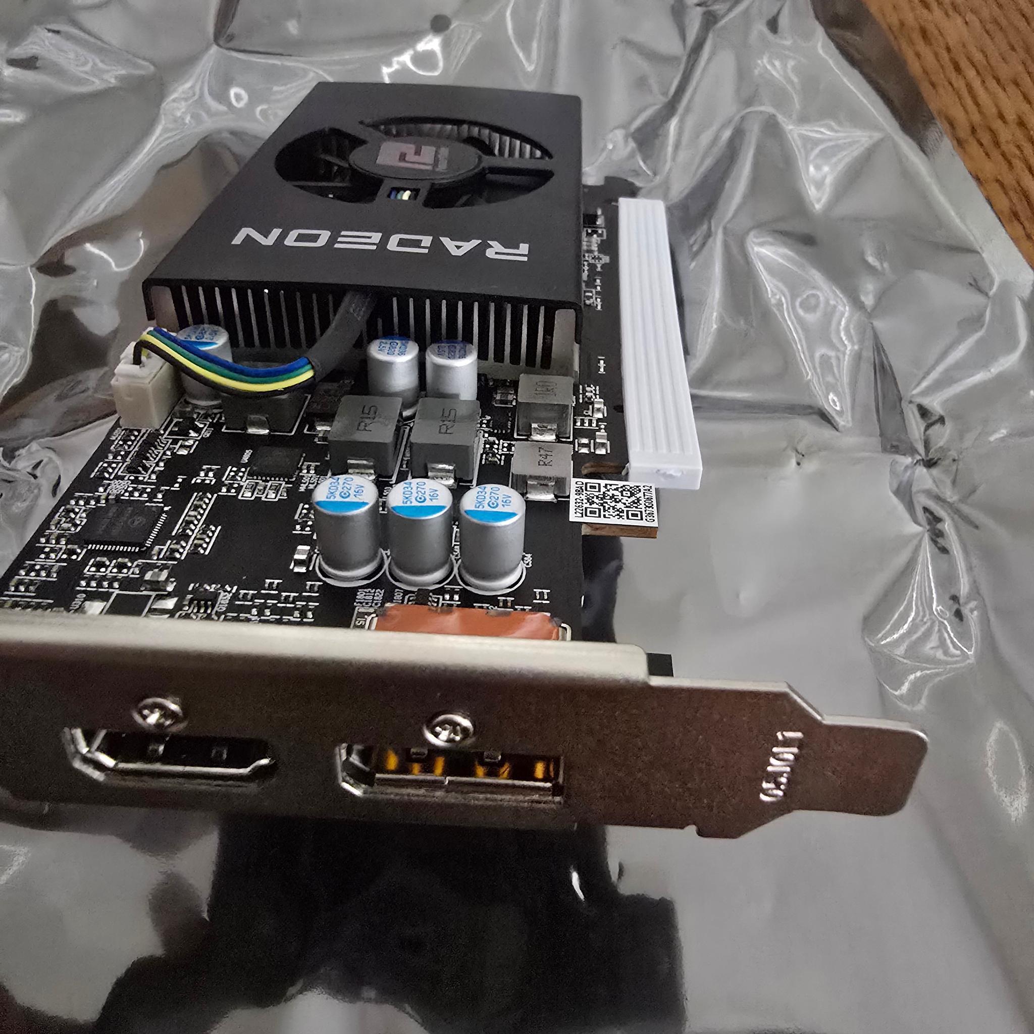 PowerColor Low Profile Radeon RX 6400 4Gb DDR6 no external power SFF single slot itx optiplex mini