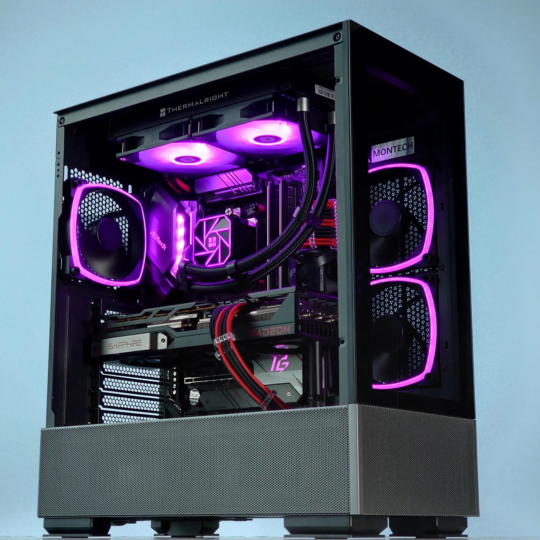 🖤❤️Liquid Cooled Gaming PC🚀AMD RX 6800 16GB🚀AMD Ryzen 7 5800X 8 core🚀32GB DDR4🚀1TB SSD