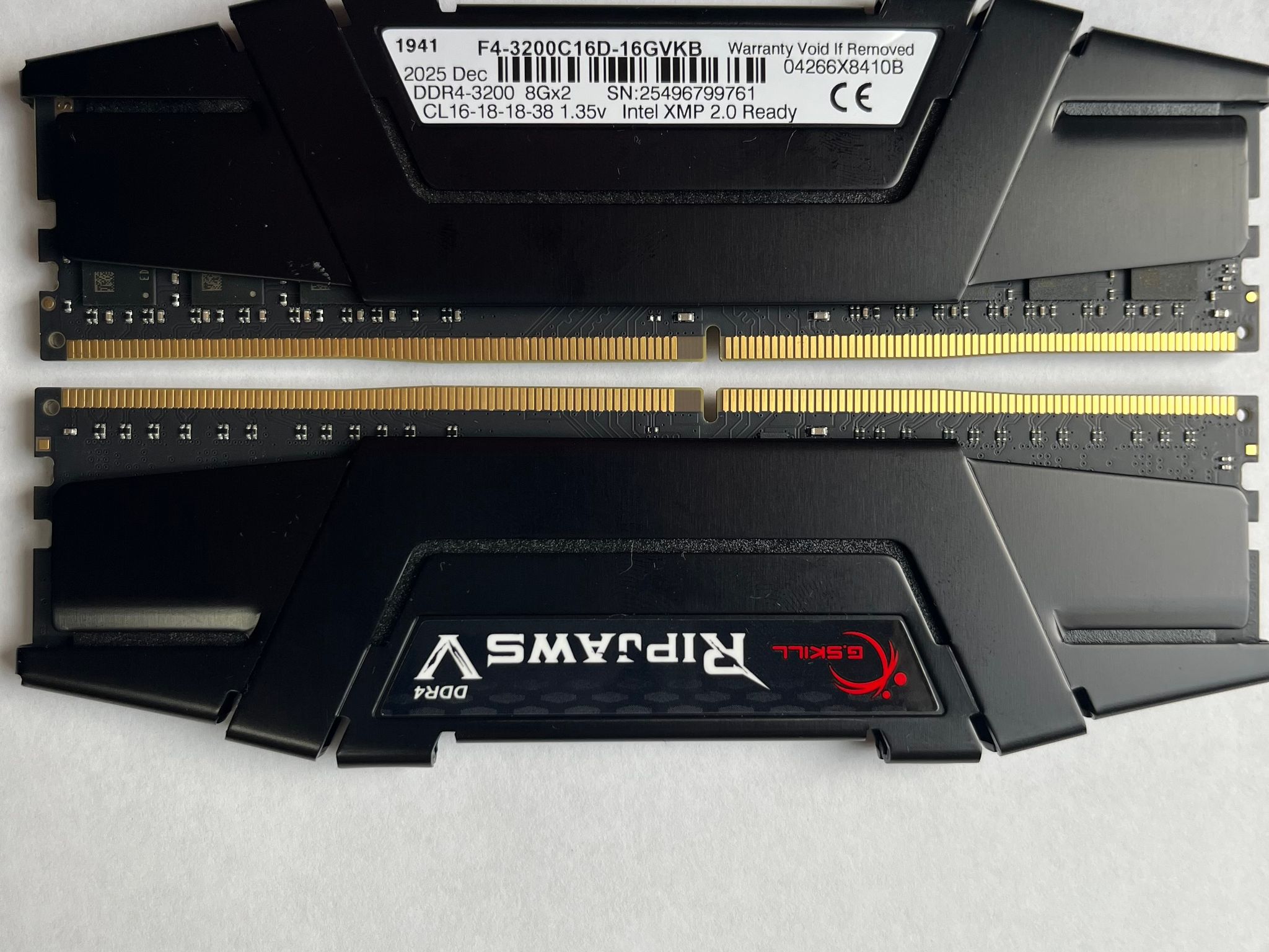 BRAND NEW G.Skill 16GB 2x8 DDR4 - 3200mhz CL16