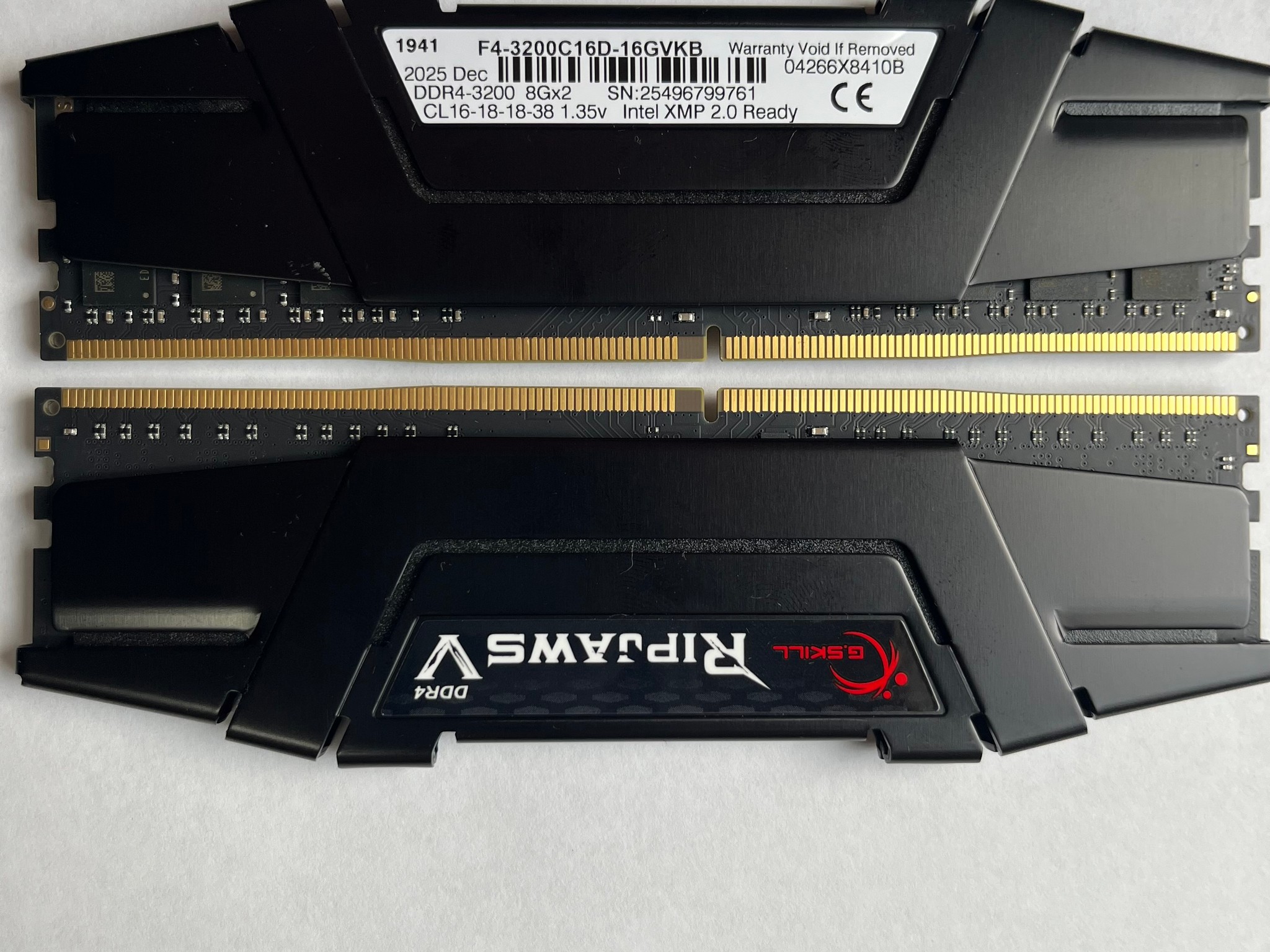 BRAND NEW G.Skill 16GB 2x8 DDR4 - 3200mhz CL16