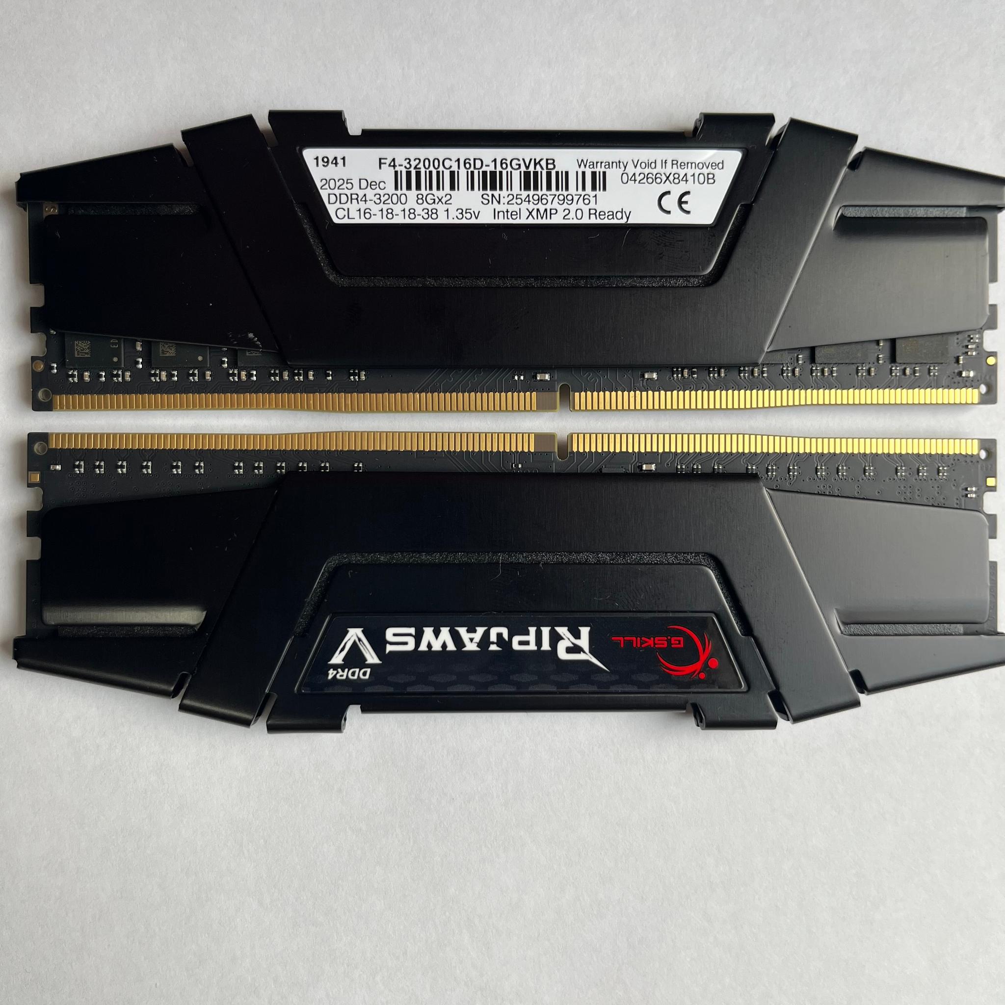 BRAND NEW G.Skill 16GB 2x8 DDR4 - 3200mhz CL16
