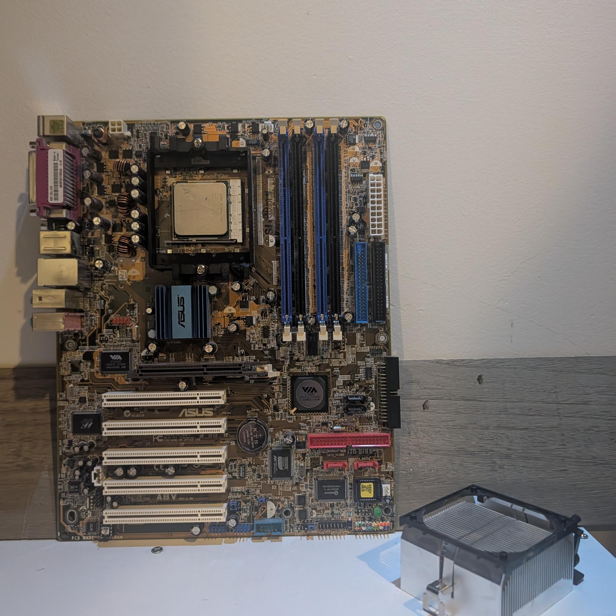 RETRO ASUS CPU Motherboard Cooler combo