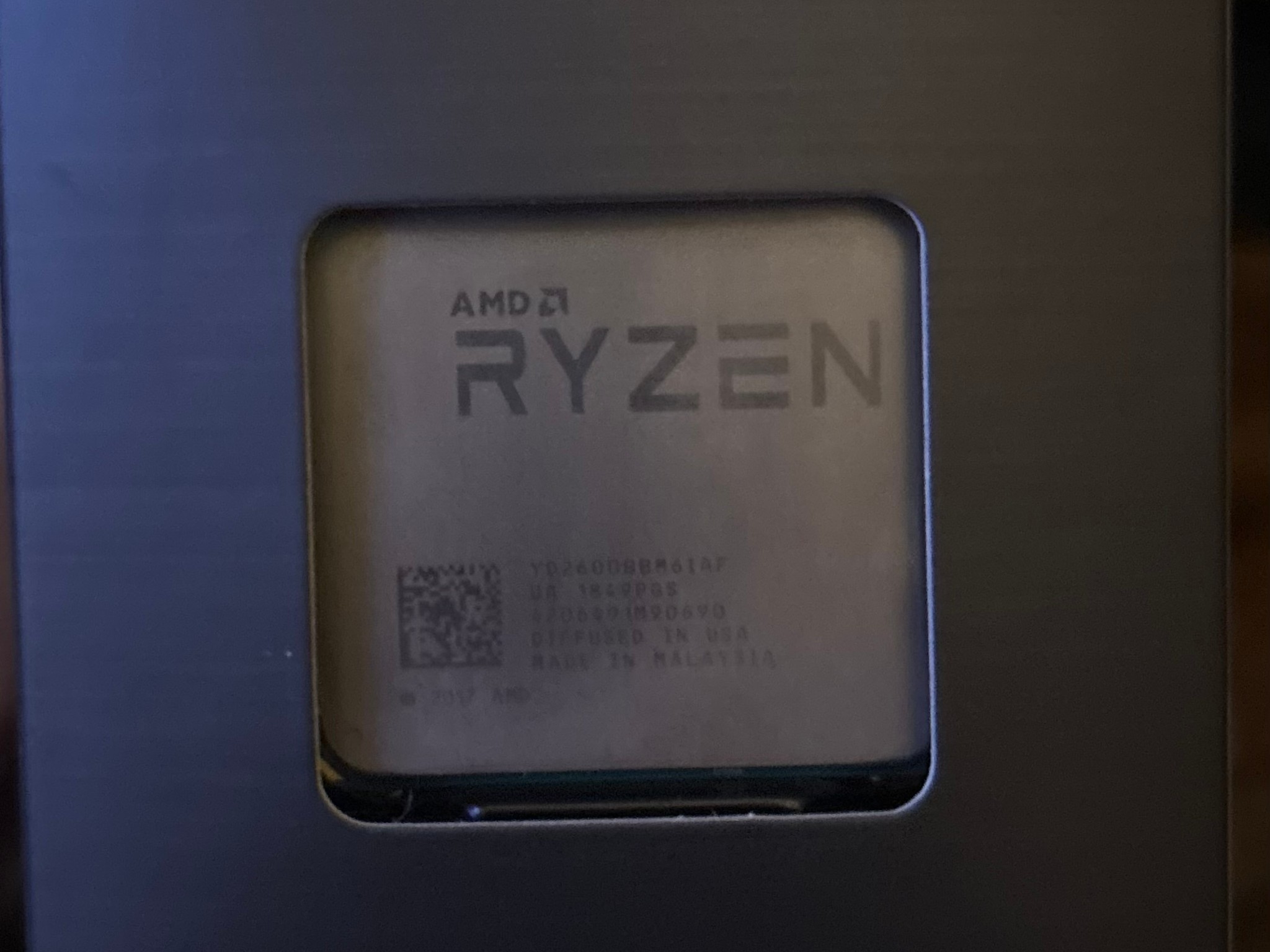 Ryzen 2600 CPU / Stock Cooler