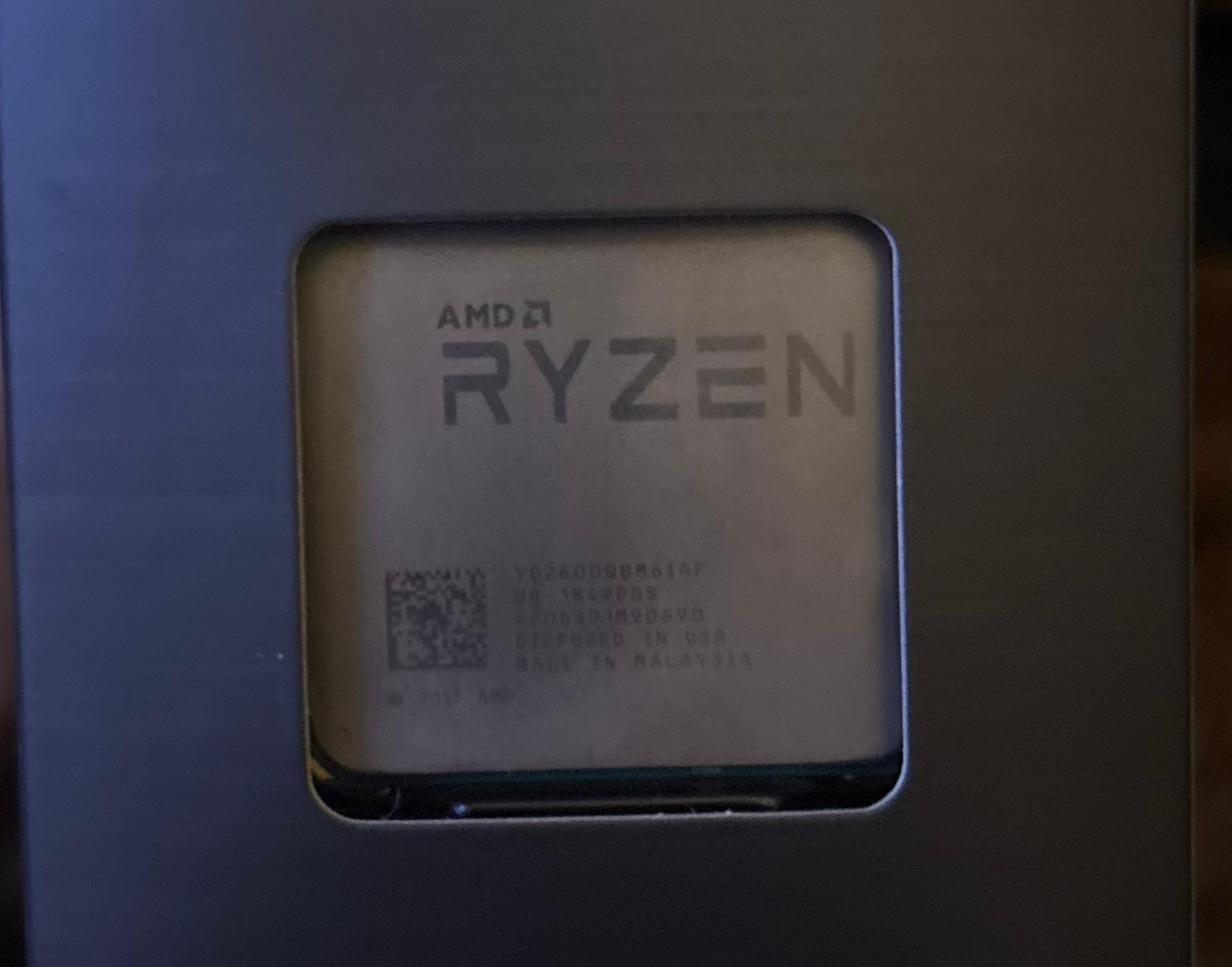 Ryzen 2600 CPU / Stock Cooler