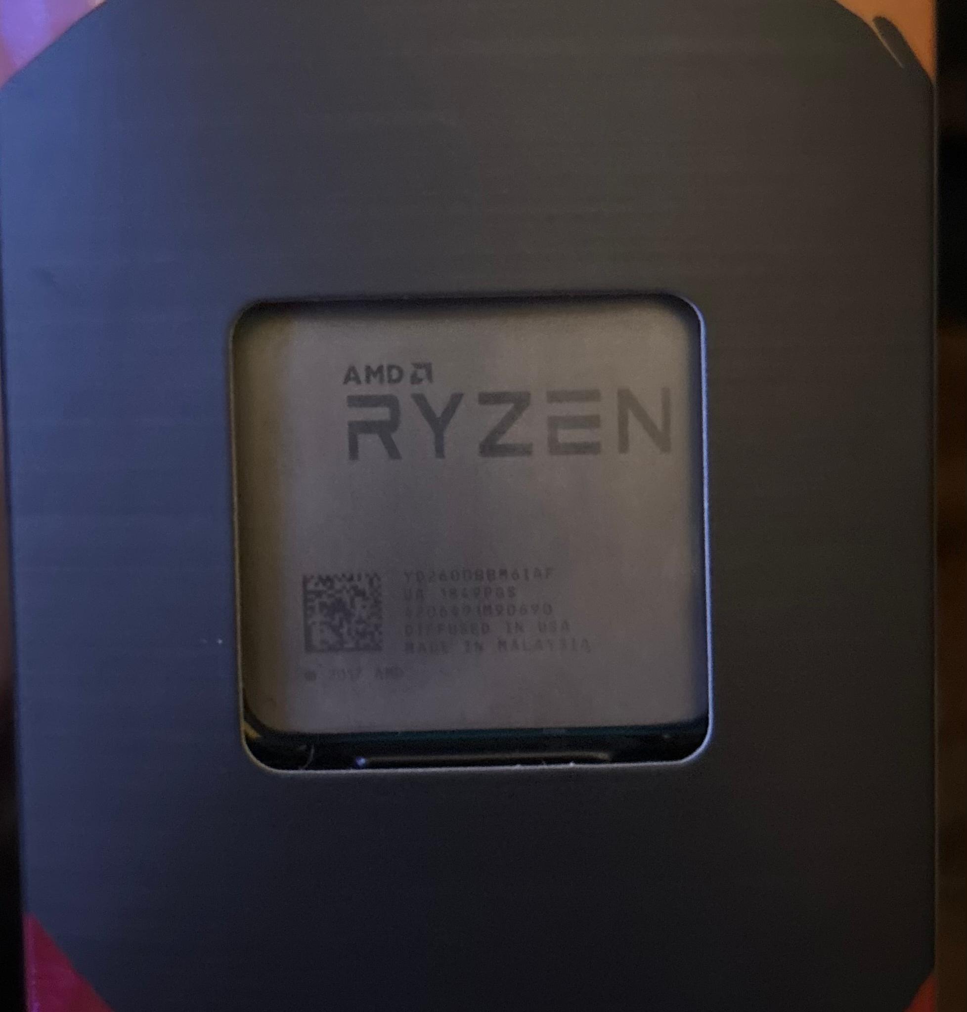 Ryzen 2600 CPU / Stock Cooler