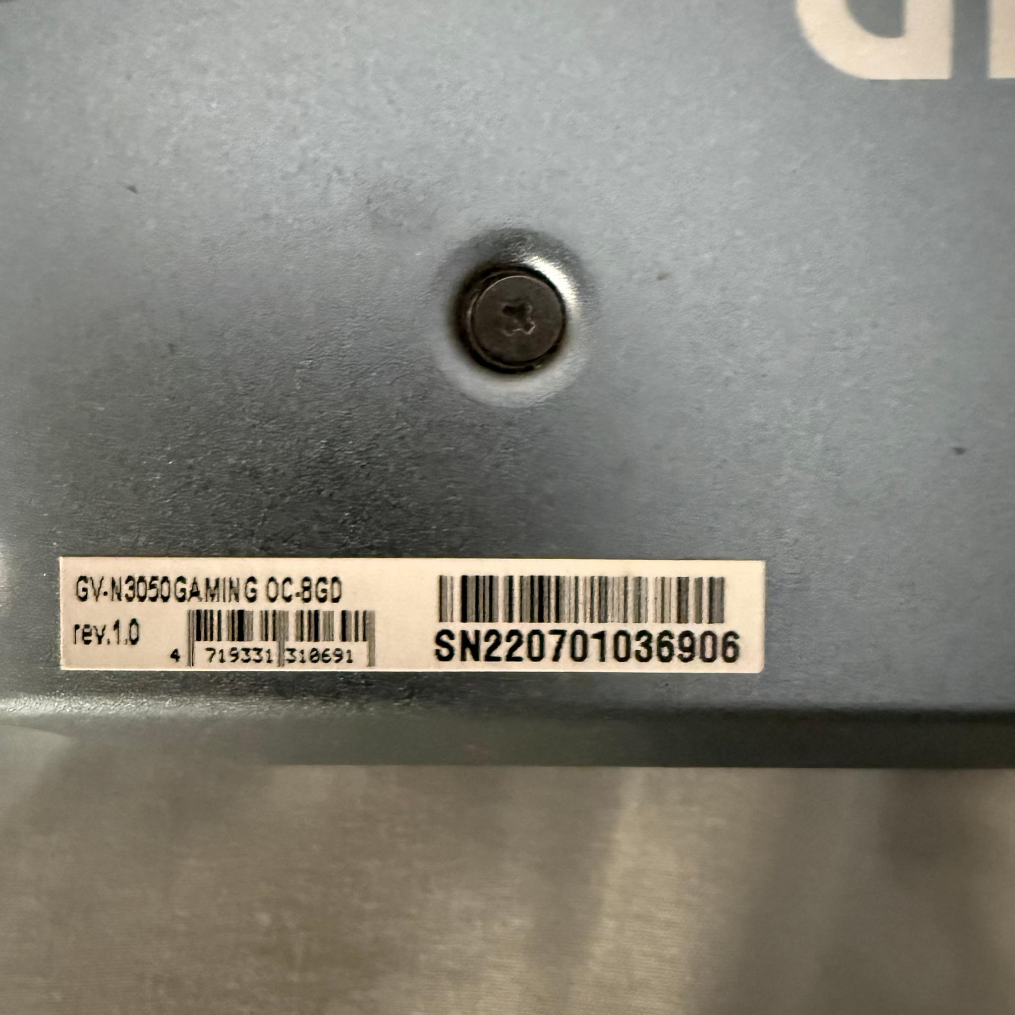 Gigabyte WINDFORCE OC GeForce RTX 3050 8GB