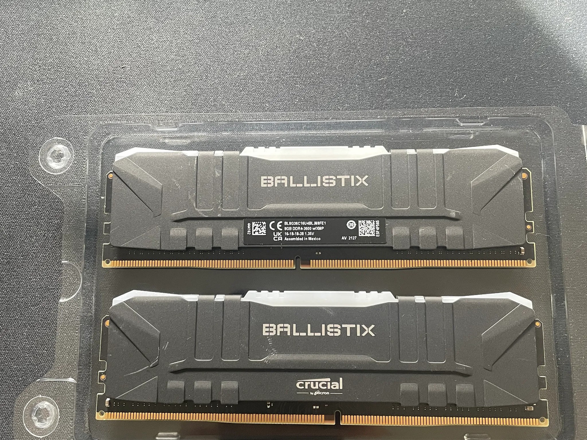 Crucial Ballistix RGB 16 GB (2 x 8) Memory Kit DDR4-3600 *Great Condition*