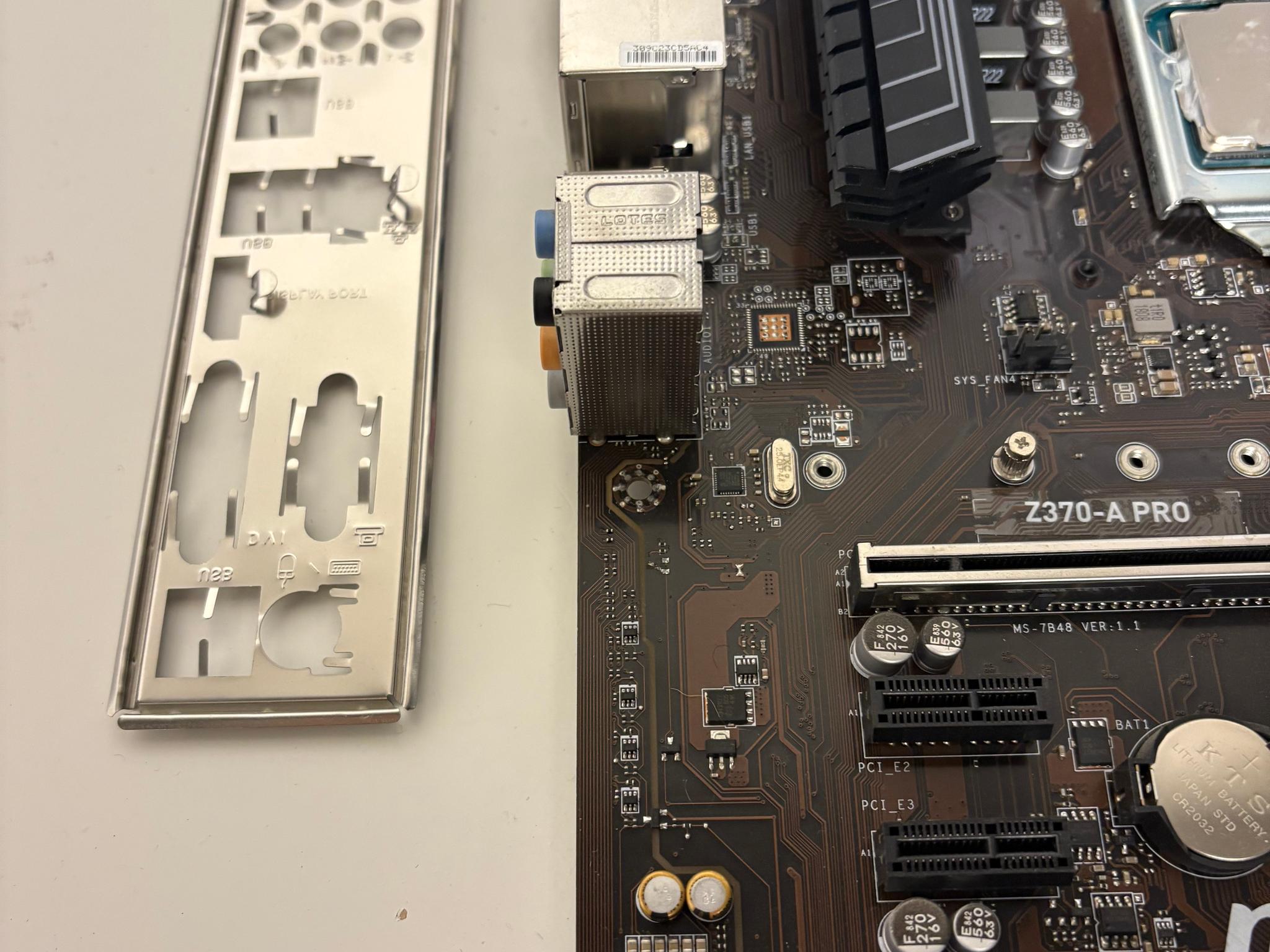 MB Combo - i7 8700K, Z370-A Pro