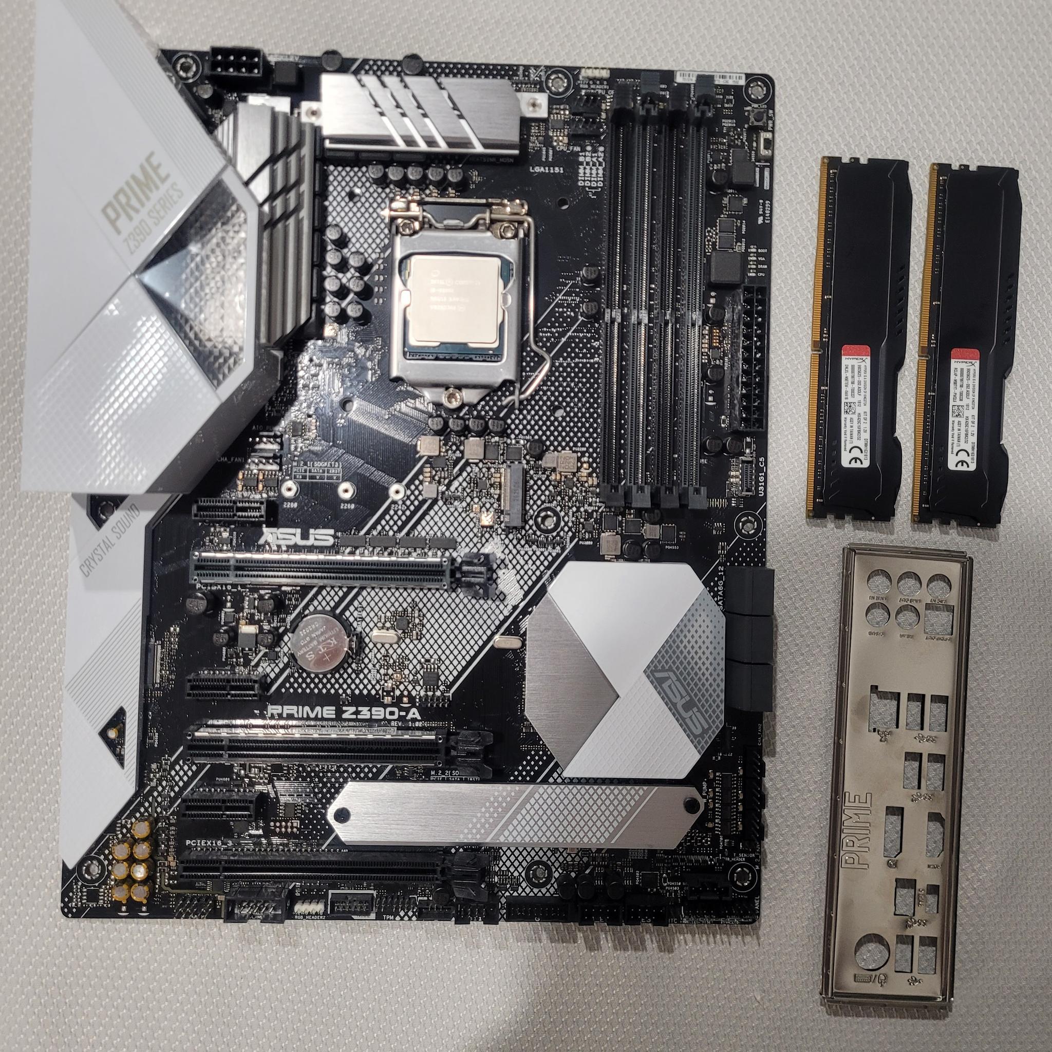 Asus Prime Z390-A with Intel i9 9900K and 32GB DDR4