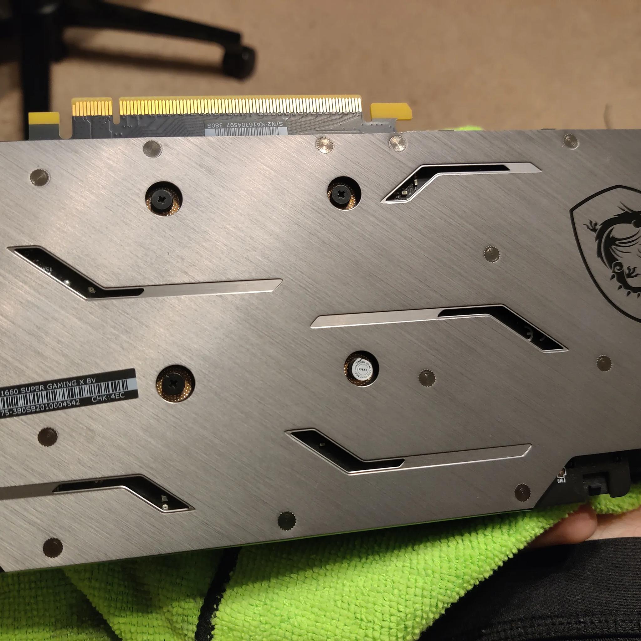 VERY GENTLY USED MSI GTX1660 SUPER Gaming x