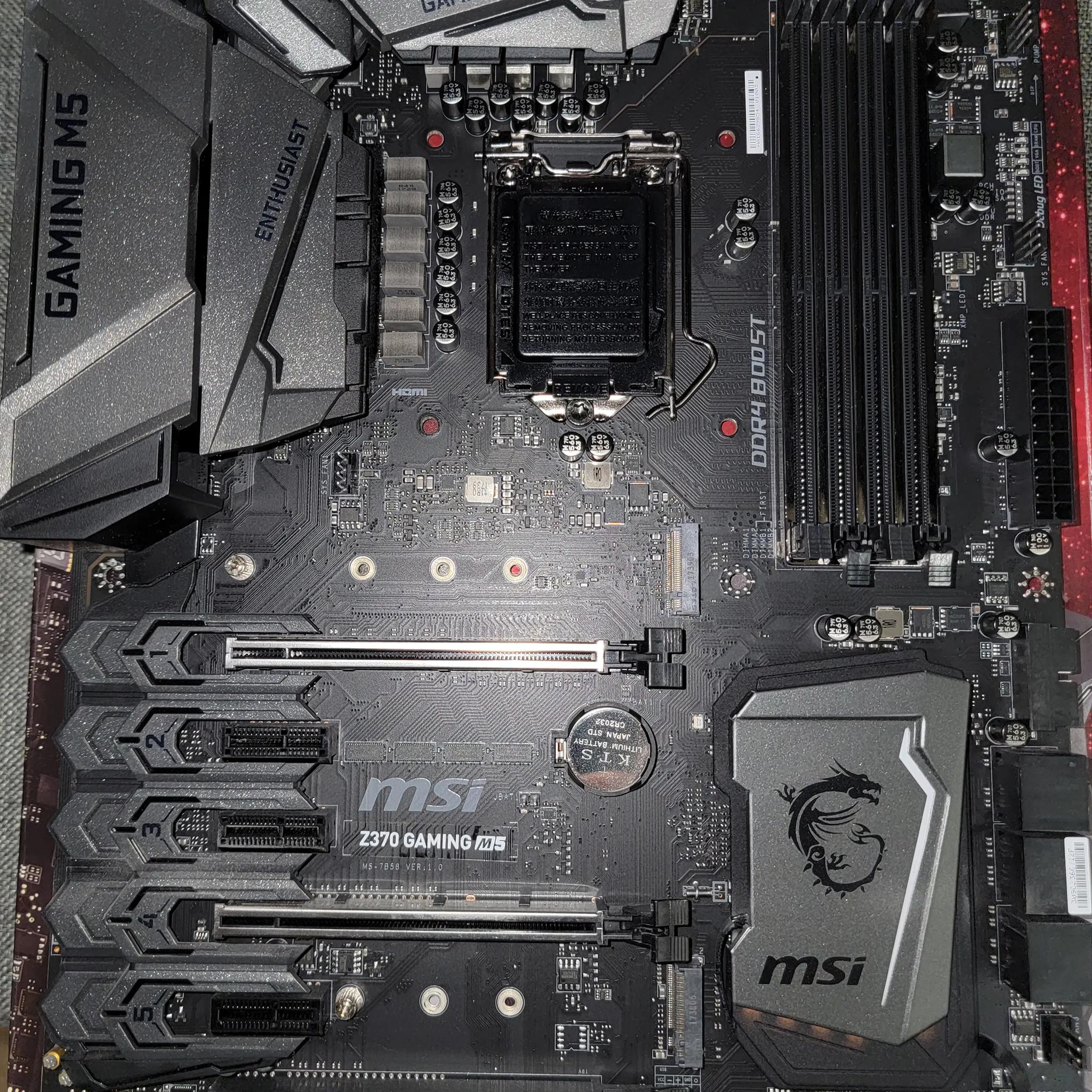 MSI Z370 Gaming M5 Motherboard (Supports 9th / 8th Gen Intel Core Socket LGA 1151)