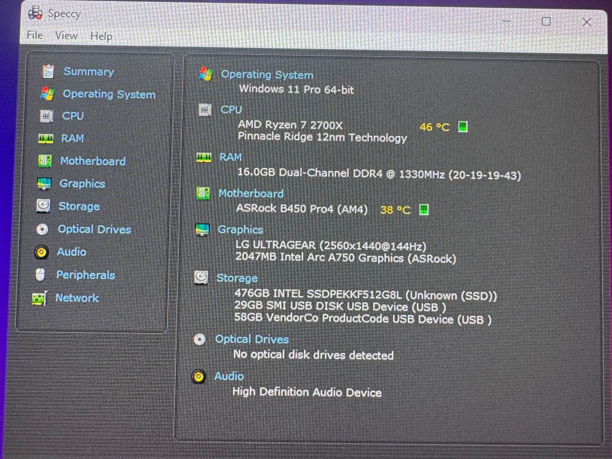 Ryzen 7 2700x | Arc A750| 16GB RAM | NVME SSD | WIFI