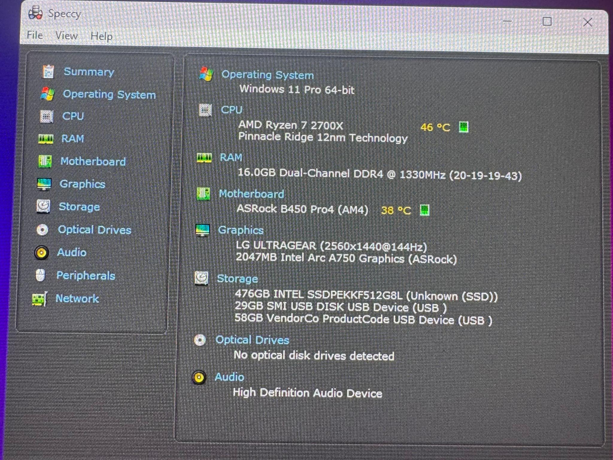 Ryzen 7 2700x | Arc A750| 16GB RAM | NVME SSD | WIFI