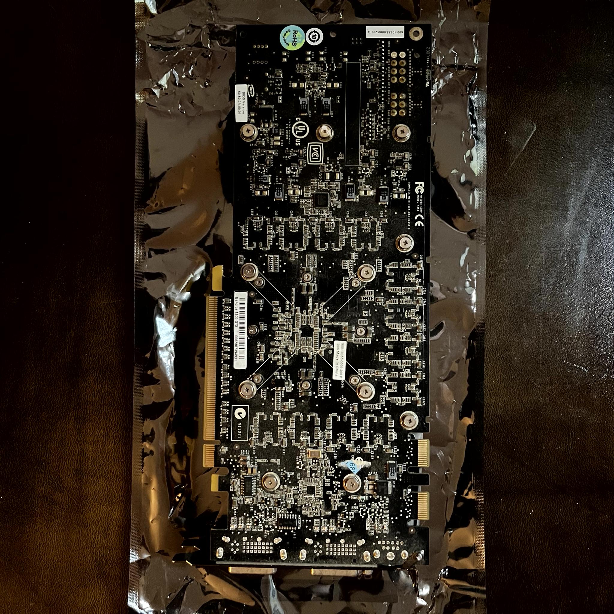 EVGA e-GeForce 8800 GTX and EVGA GTX 750Ti FTW retro GPUs