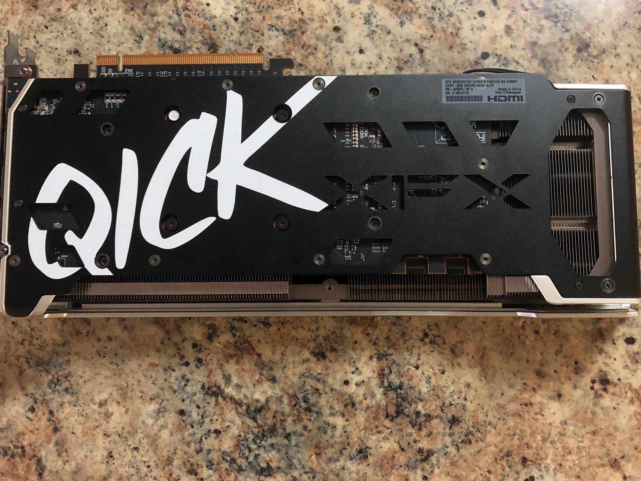 xfx Radeon 6750xt 1440p gaming graphics card.