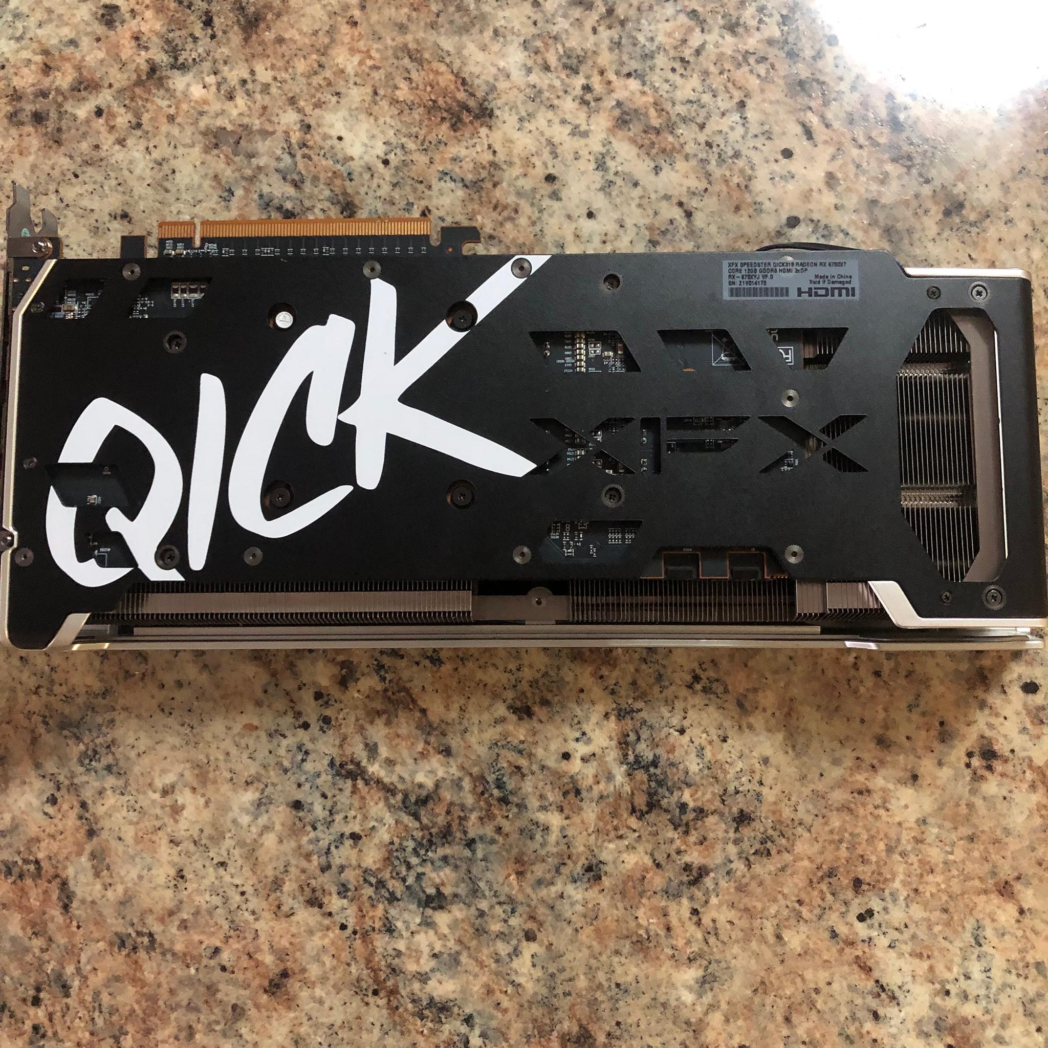 xfx Radeon 6750xt 1440p gaming graphics card.