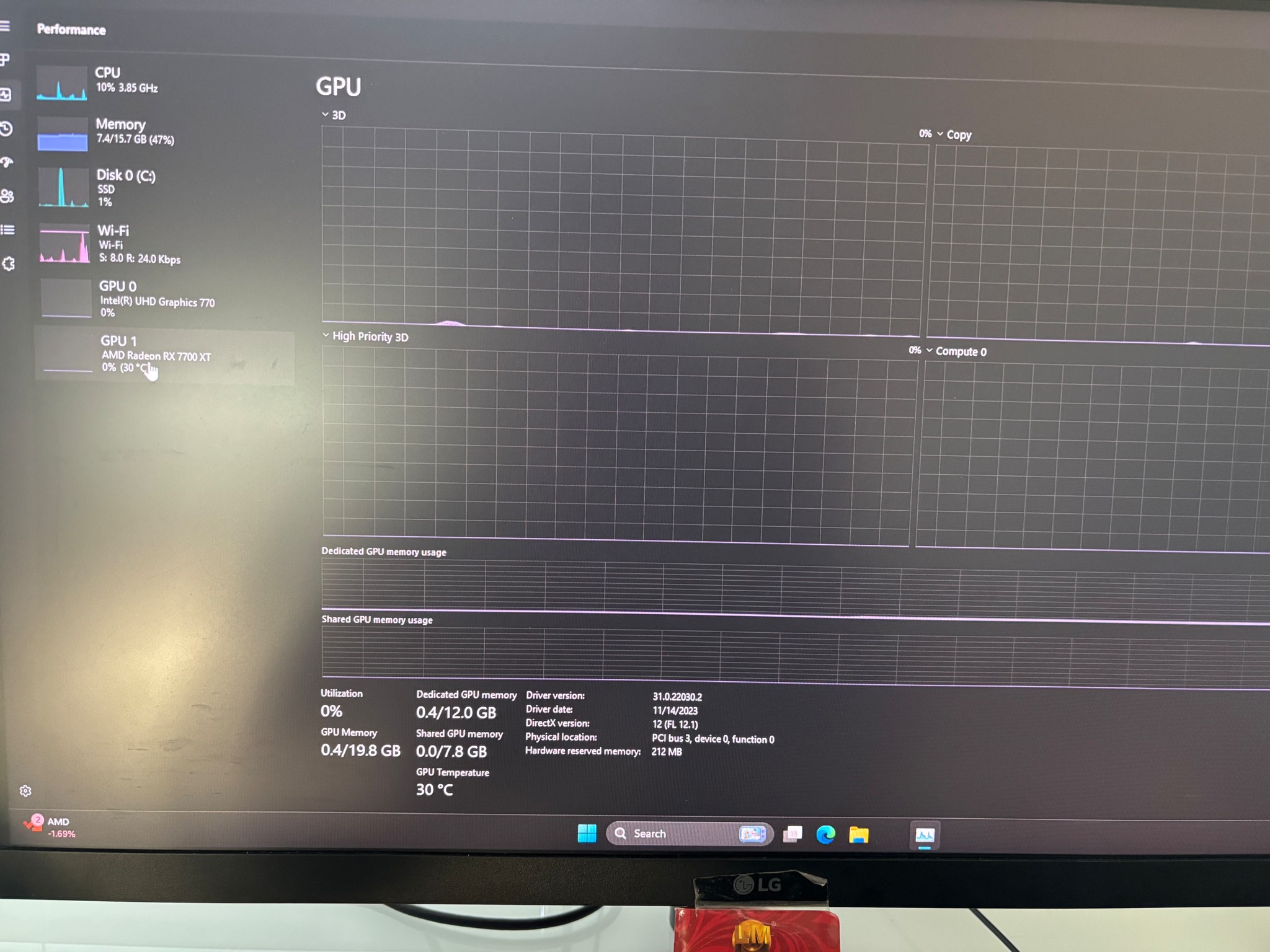 HP OMEN 40L Desktop Gaming Beast - Intel I7-13700,16GB DDR5 5200MHZ,512GB Gen4 SSD,AMD RX 7700XT