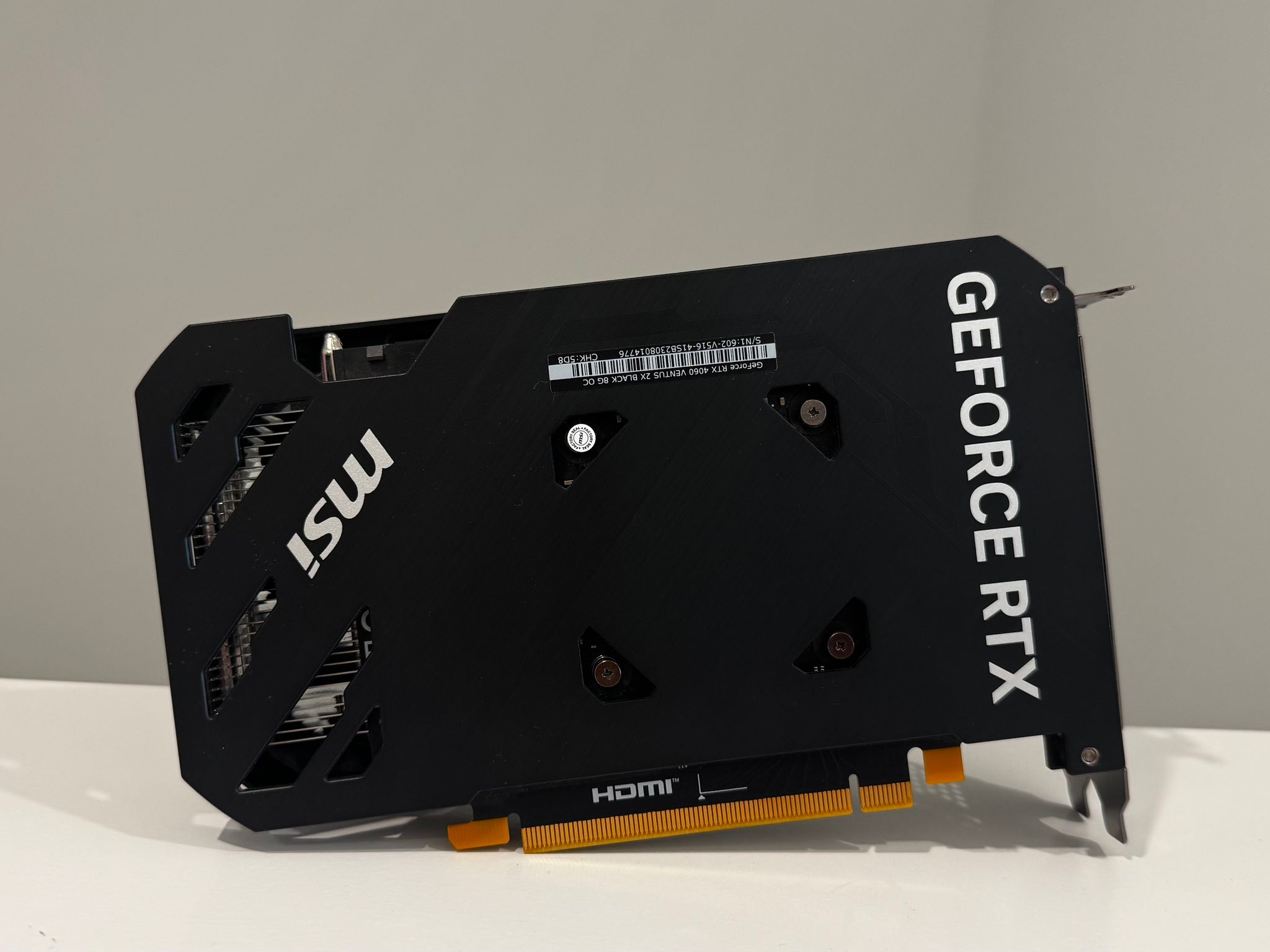MSI GeForce RTX 4060 VENTUS 2X BLACK 8G OC