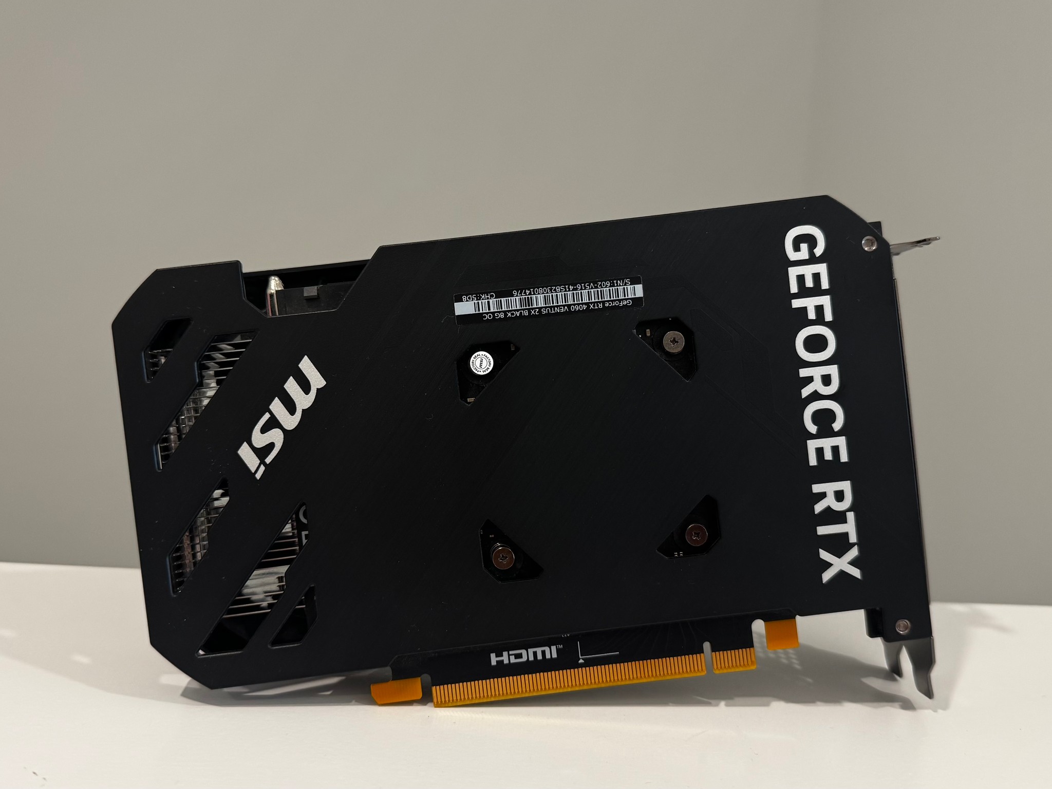 MSI GeForce RTX 4060 VENTUS 2X BLACK 8G OC