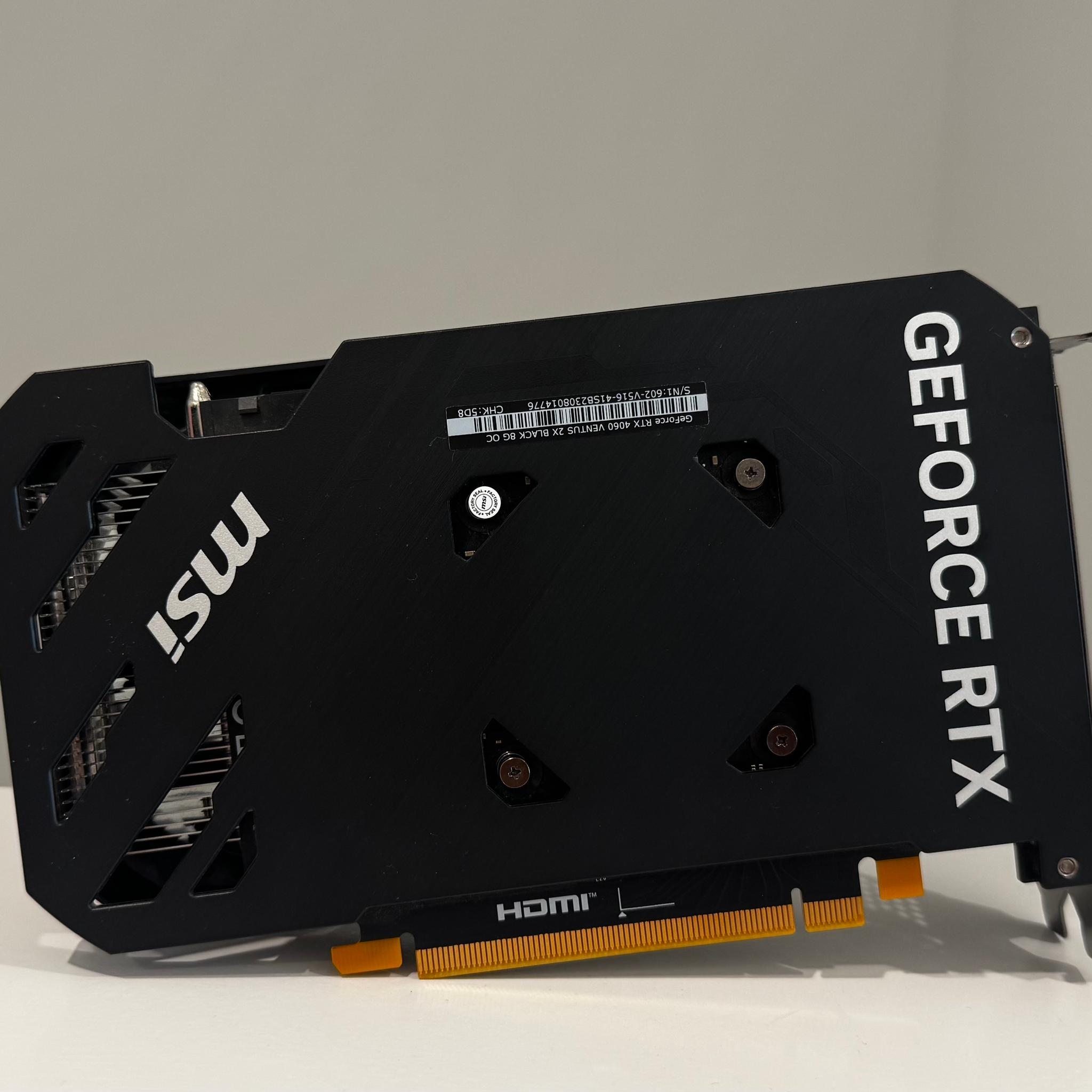MSI GeForce RTX 4060 VENTUS 2X BLACK 8G OC