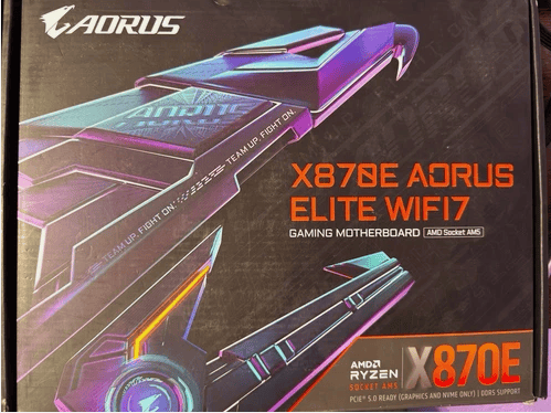 AORUS X870E AORUS ELITE WIFI7 ATX Gaming Motherboard AM5 DDR5