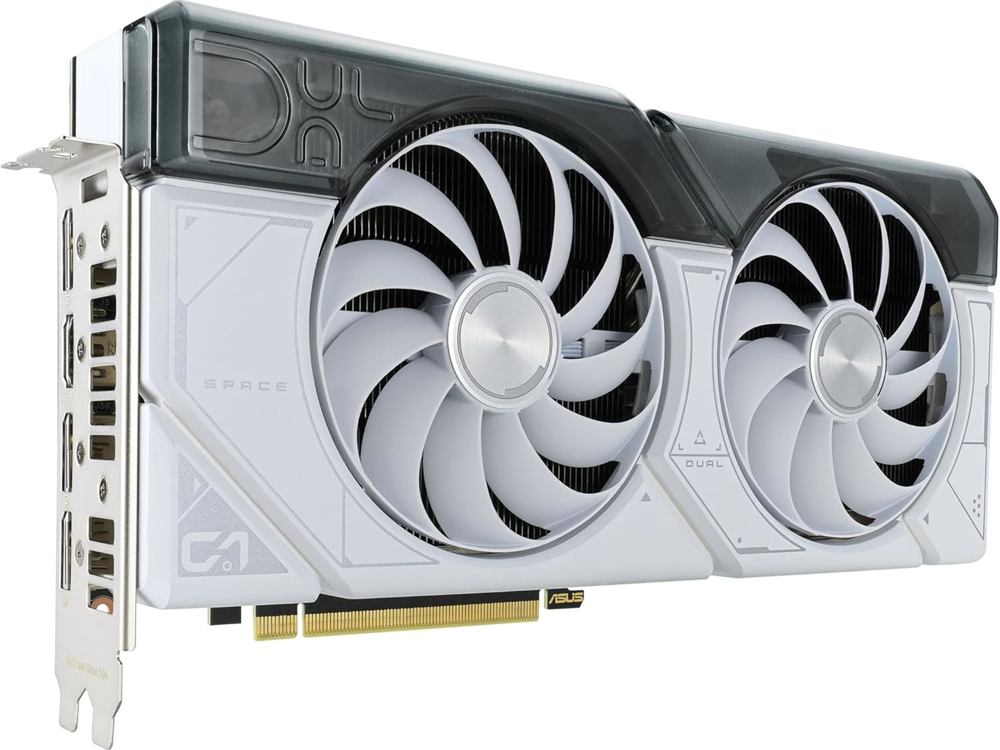 ASUS GeForce RTX 4070 Super 12GB Dual OC White GDDR6X Video Graphics Card GPU