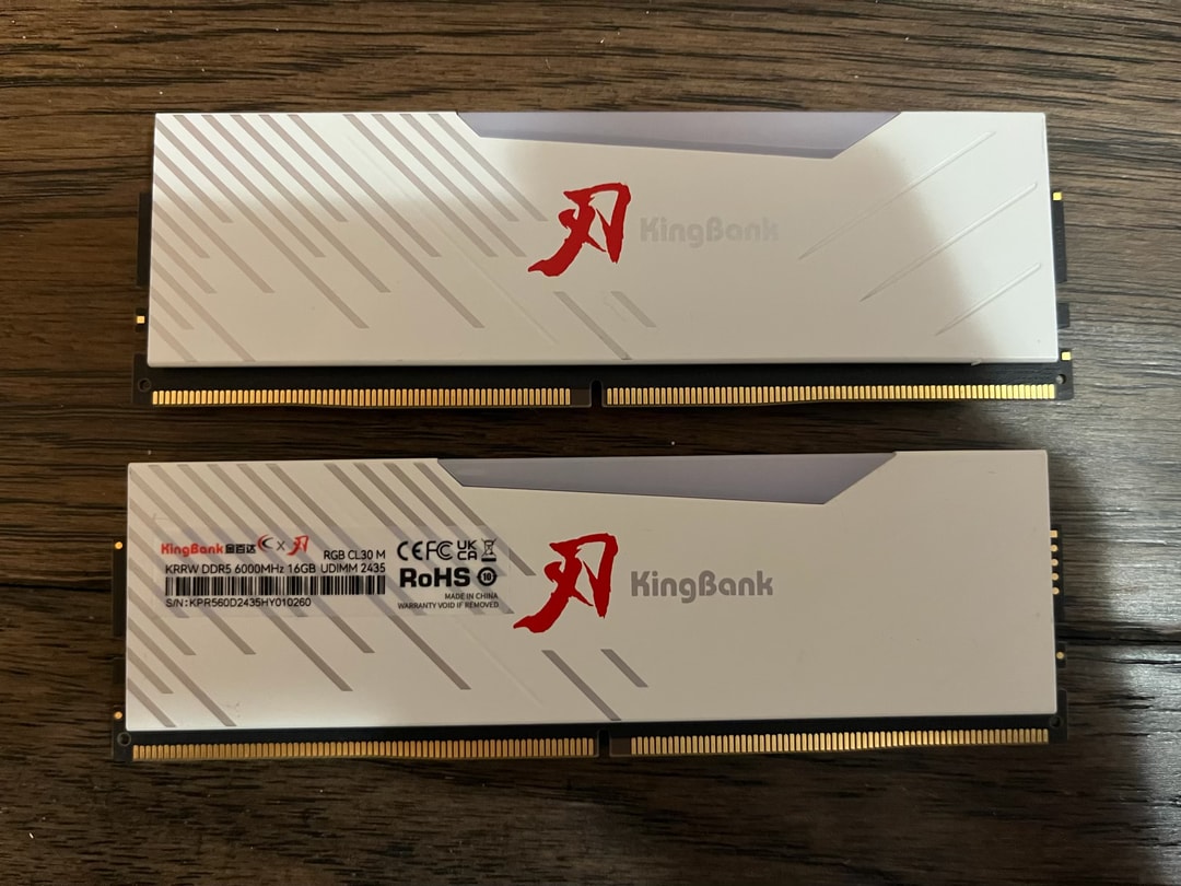 Kingbank RGB 32GB (2 x 16GB) DDR5 6000 CL30 WHITE (Used) | Jawa
