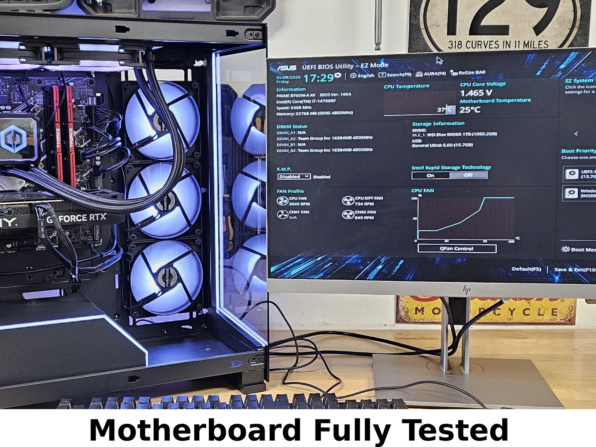 ASUS B760M-A AX LGA1700 DDR5 mATX Motherboard