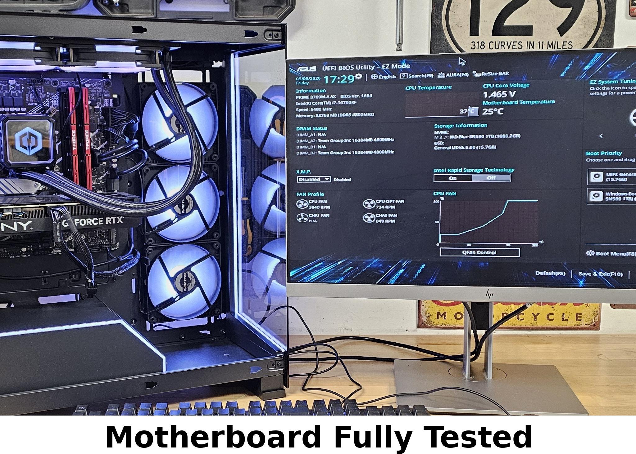 ASUS B760M-A AX LGA1700 DDR5 mATX Motherboard