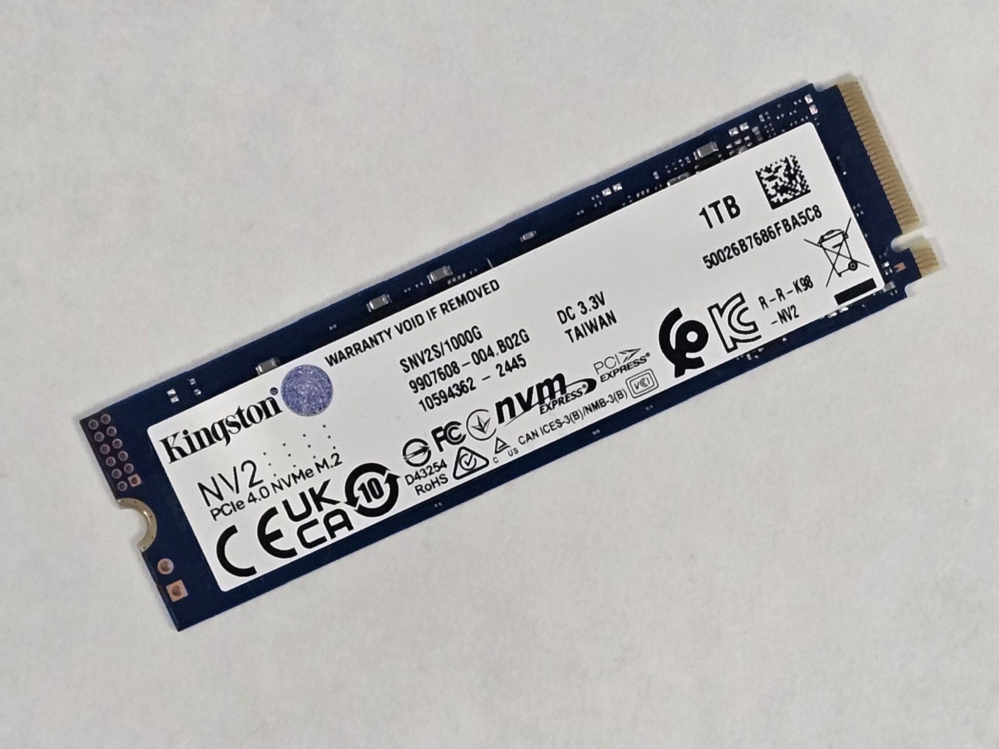 1TB NVMe M.2 SSD Kingston NV2 Gen4