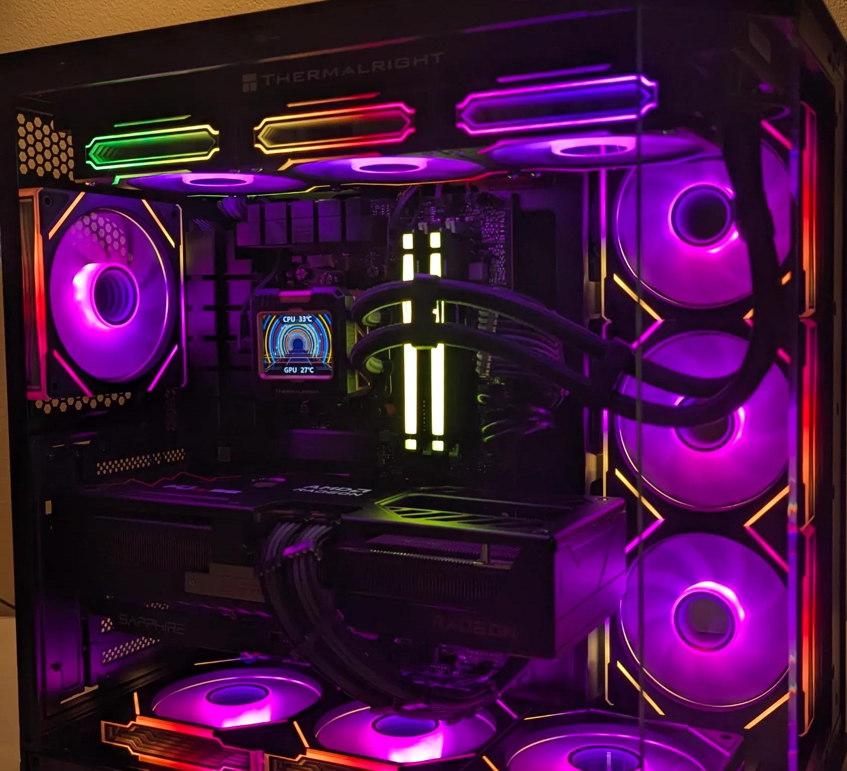 🔥 Ultimate Gaming PC - |RX 9070XT 16GB| RYZEN 7800X3D| 32GB DDR5 | 2TB SSD| 360MM AIO|