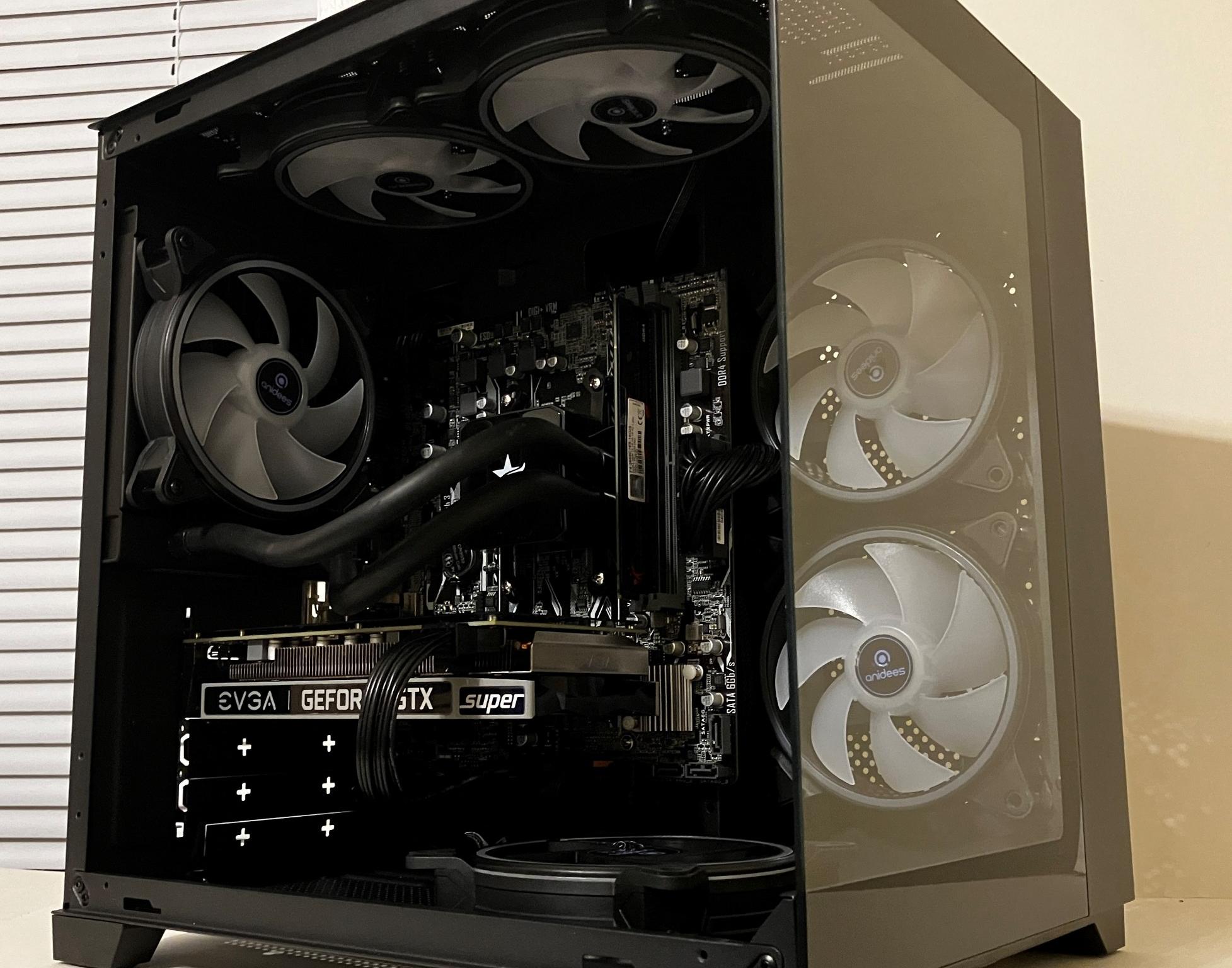 ⚡Liquid Cooled Gaming PC - Ryzen 5 1600/16GB RAM/1TB SSD - Nvidia GTX 1660 Super