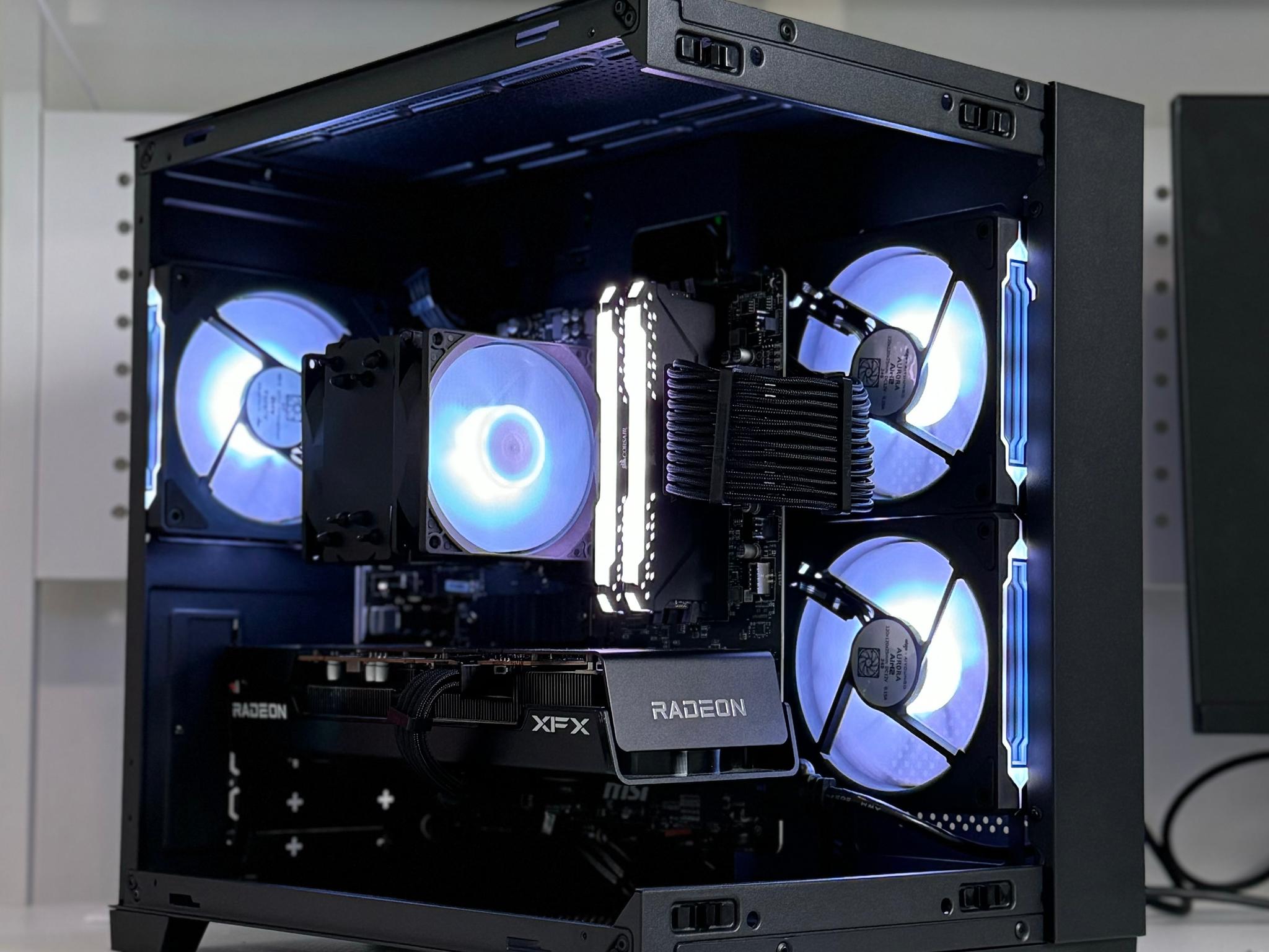 NOIR 🎆CUSTOM GAMING PC | AMD RYZEN 5 3600x | RX 6600XT | 1TB NVMe M.2