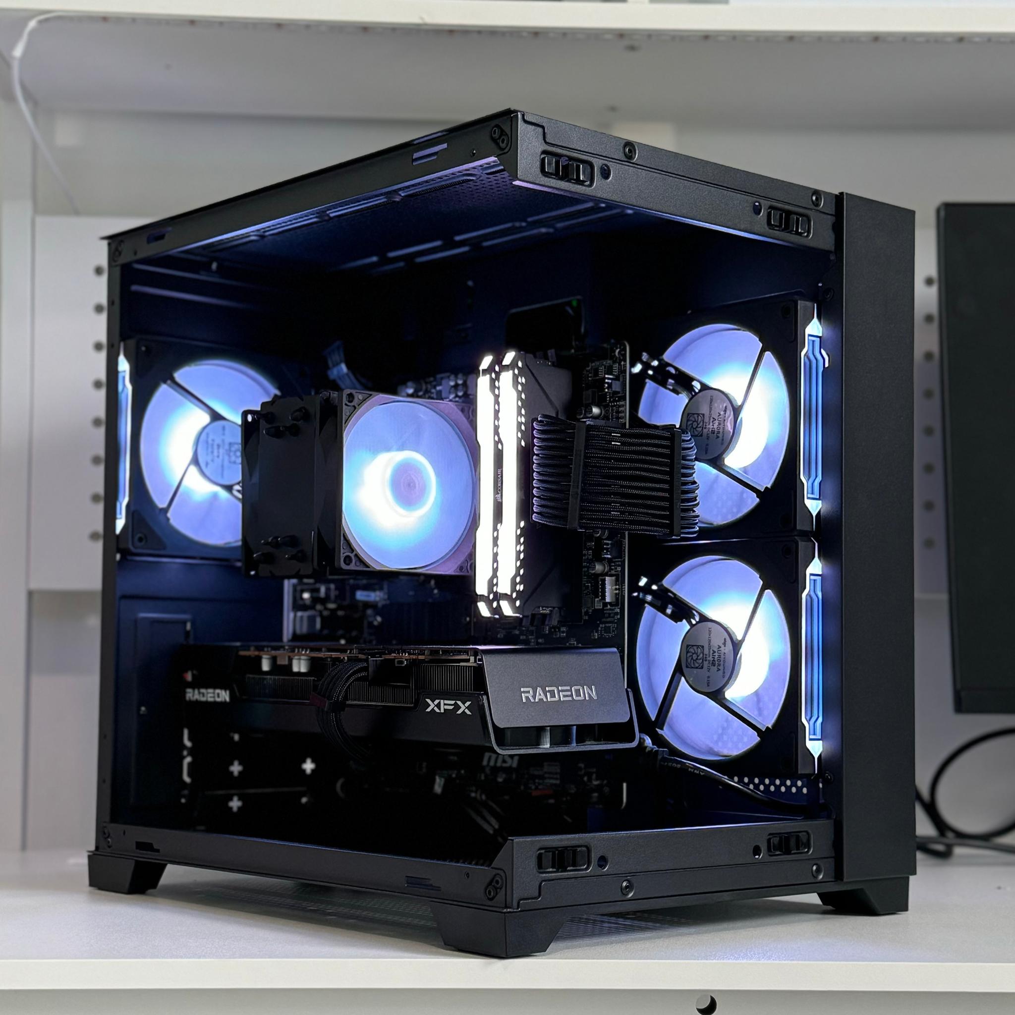 NOIR 🎆CUSTOM GAMING PC | AMD RYZEN 5 3600x | RX 6600XT | 1TB NVMe M.2