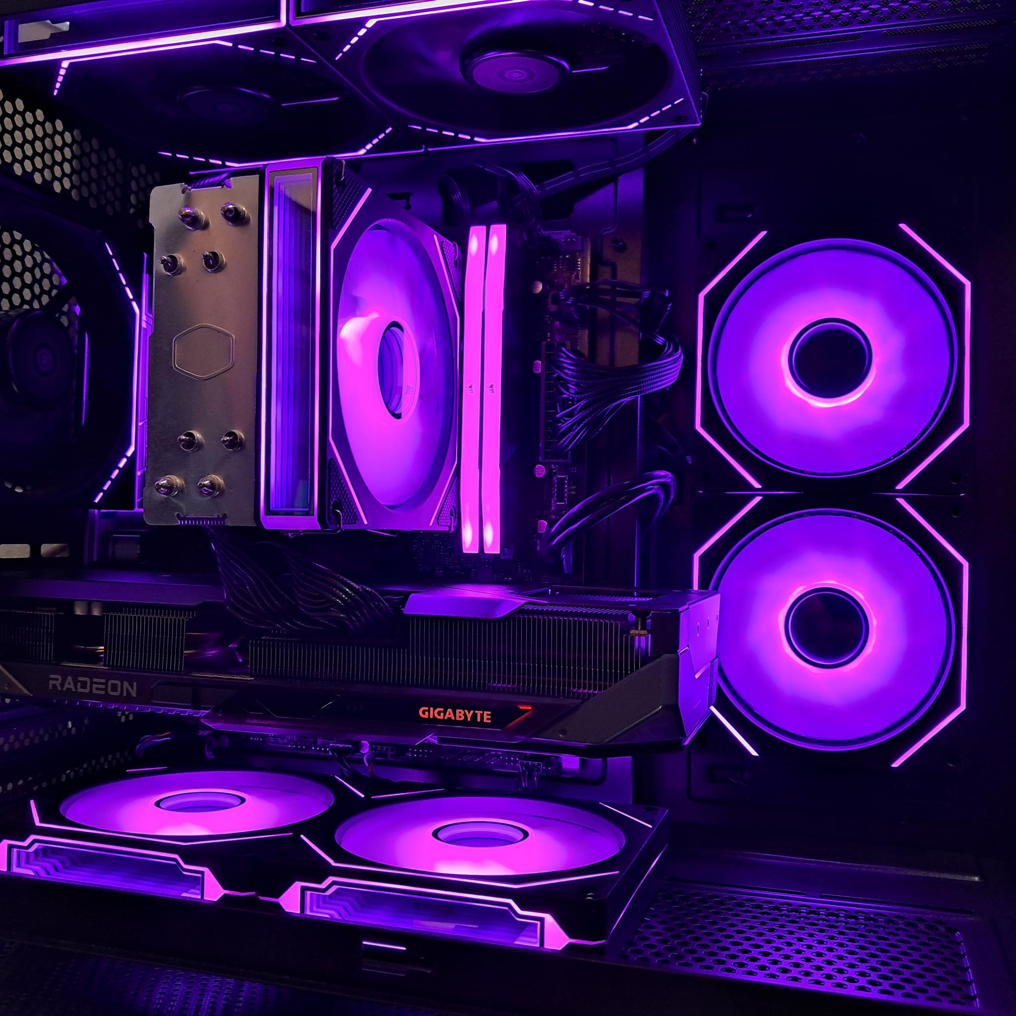 ⬛🔴Custom 1440p Gaming PC🔴⬛RX 9070 GRE | Ryzen 5 7500F | 16GB DDR5 | 1TB SSD