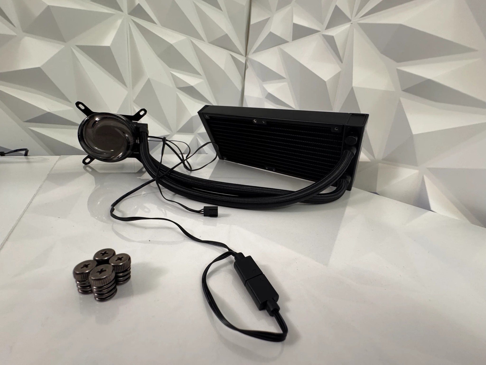 Black iBUYPOWER AW4 240mm AIO Liquid Cooler