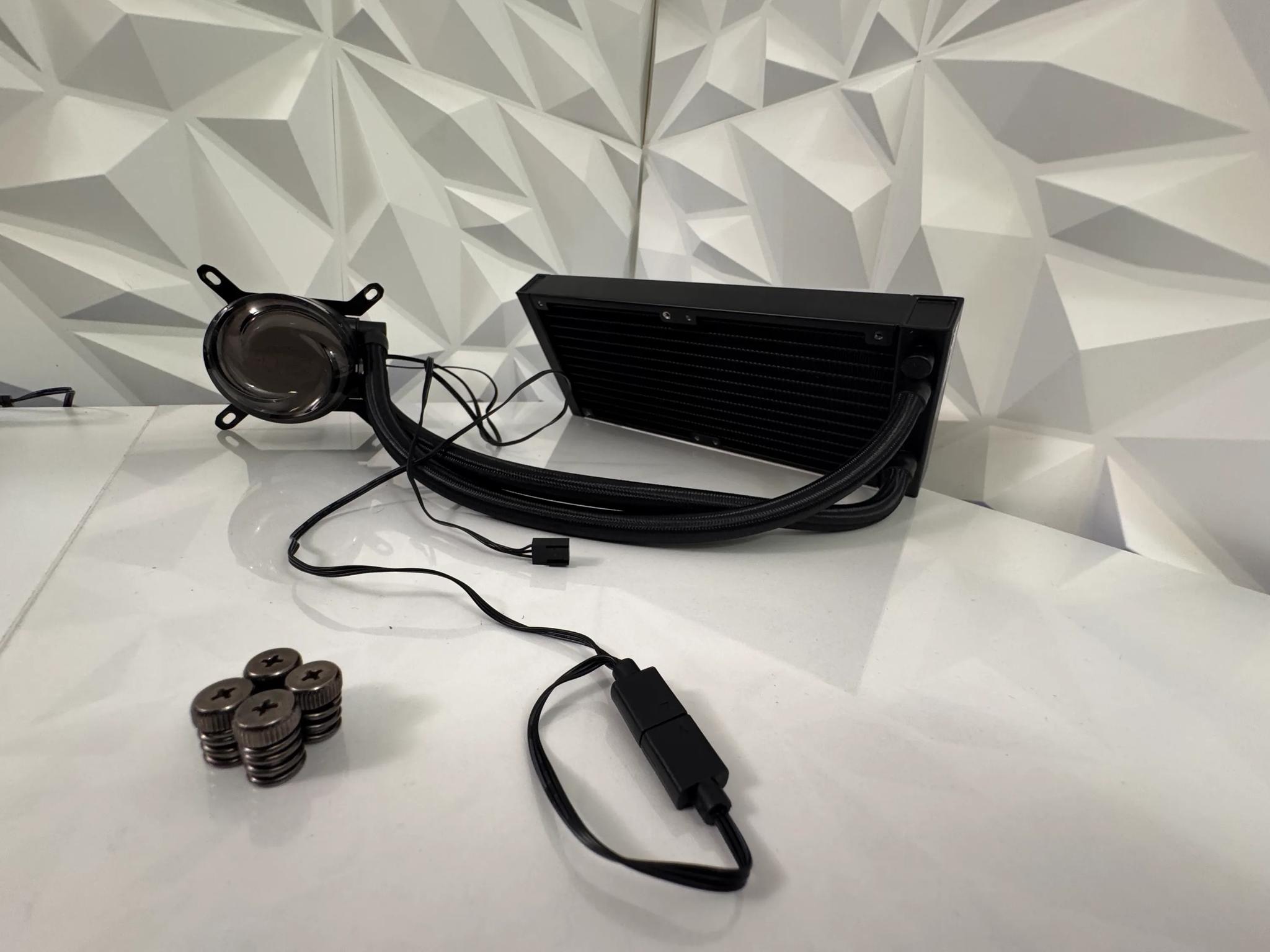 Black iBUYPOWER AW4 240mm AIO Liquid Cooler