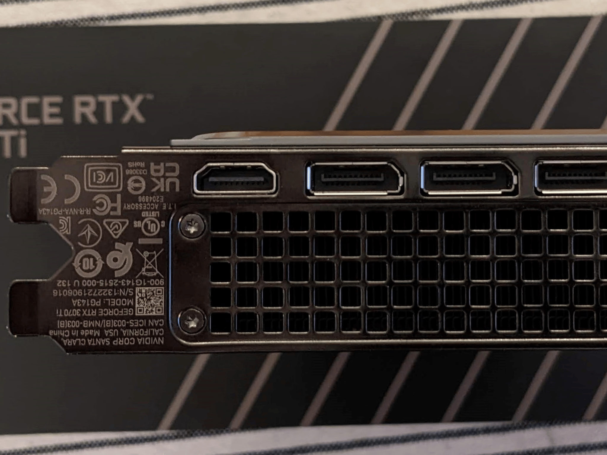 NVidia GeForce 3070 Ti 8GB Founders Edition