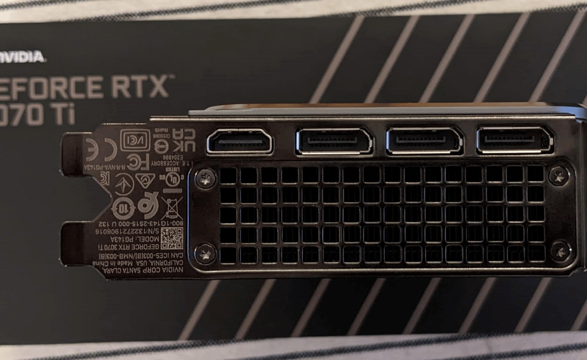 NVidia GeForce 3070 Ti 8GB Founders Edition