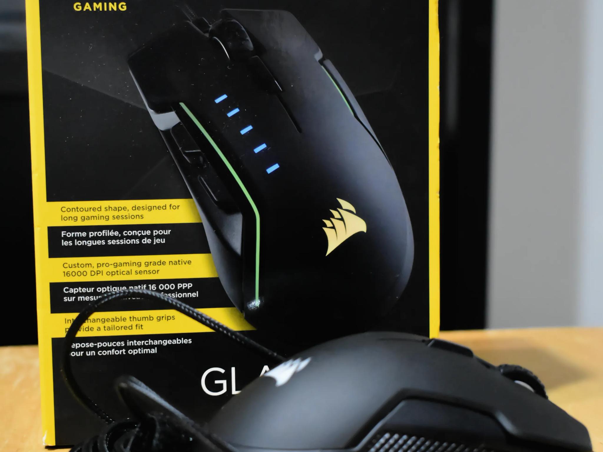 Corsair GLAIVE RGB Wired Optical Mouse 16,000 DPI Model