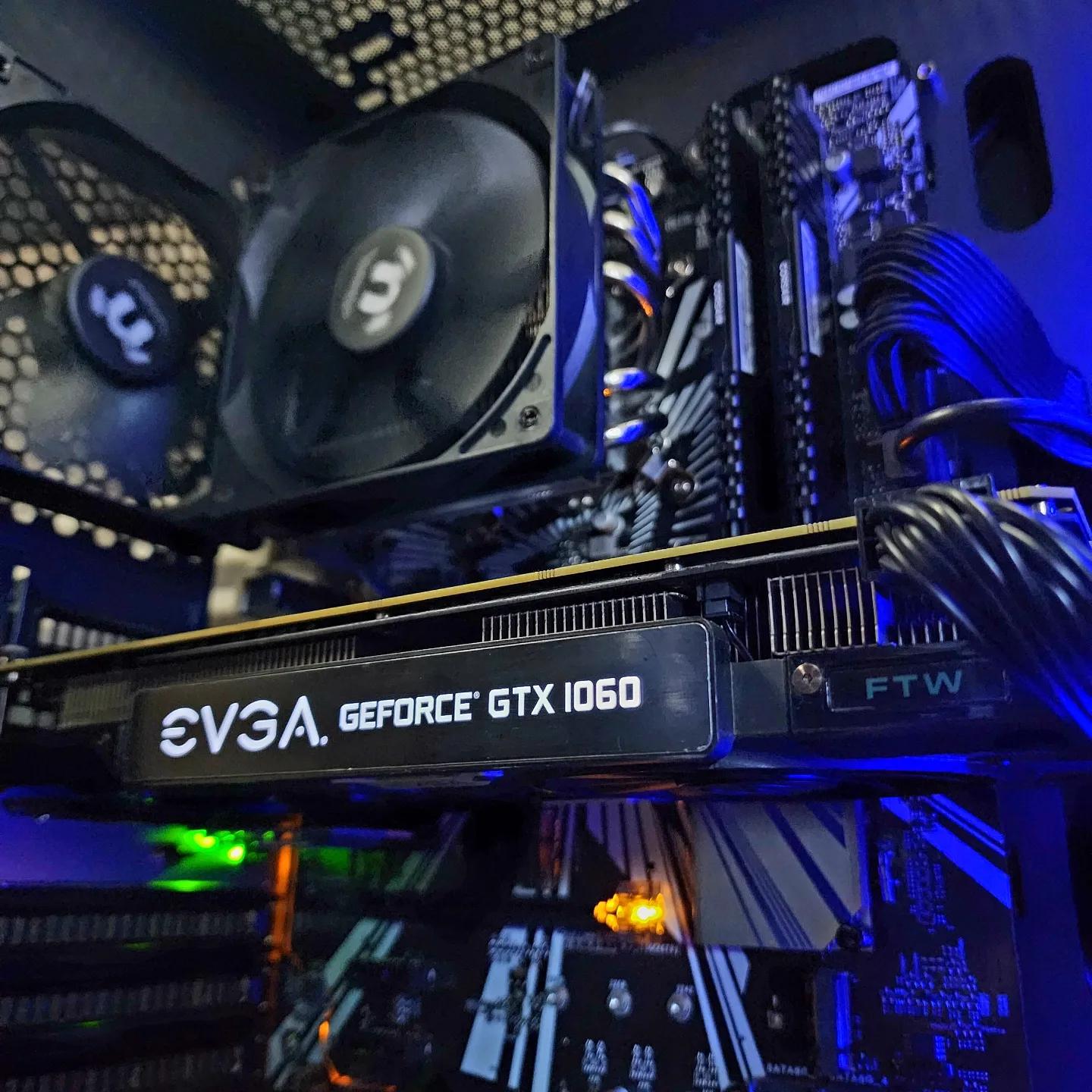 🖤💙🖤 EVGA GTX 1060 FTW // Intel Core i3 9100 // Corsair LPX 8GB 2400MHz