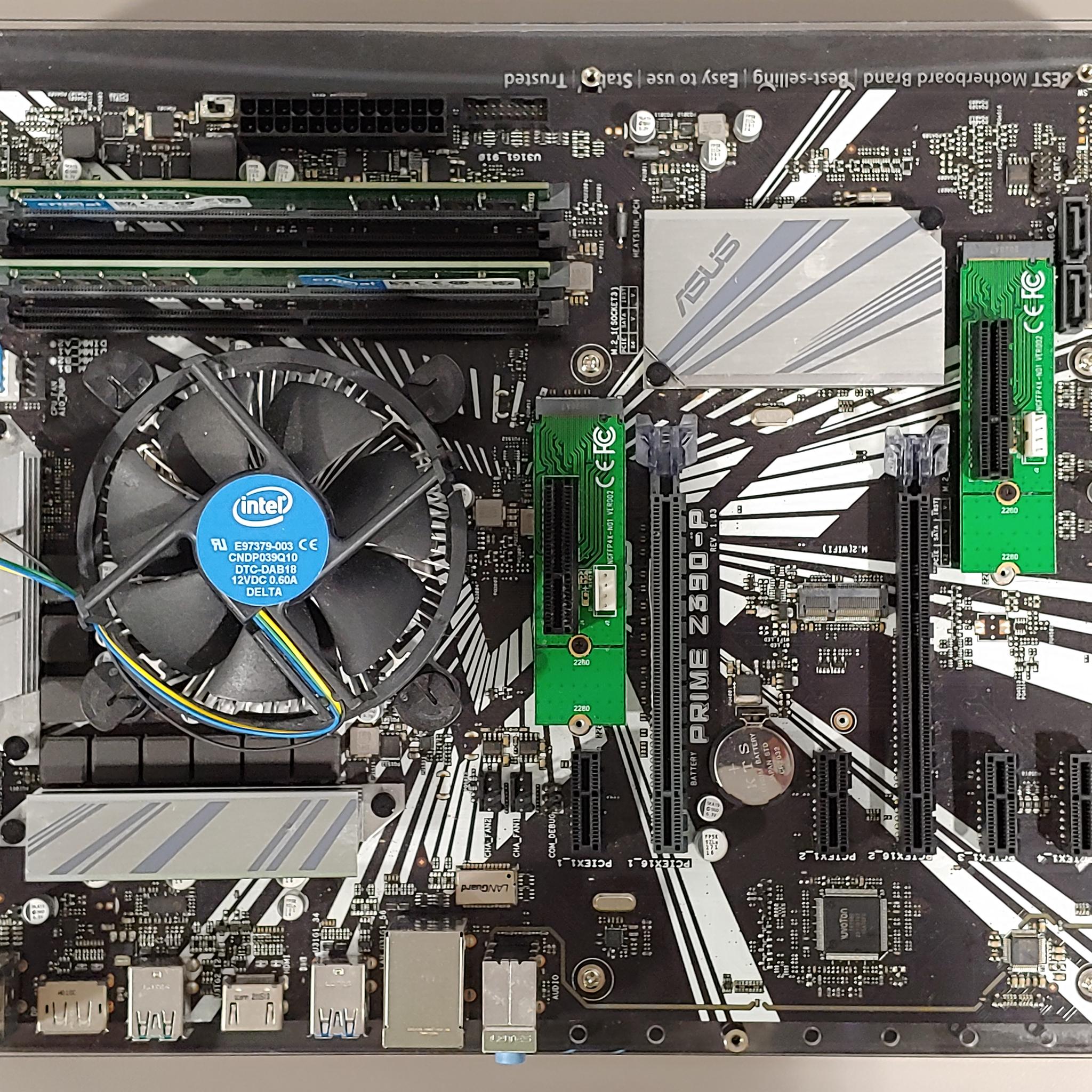 ASUS PRIME Z390-P ATX motherboard combo, tested and verified working before listing.