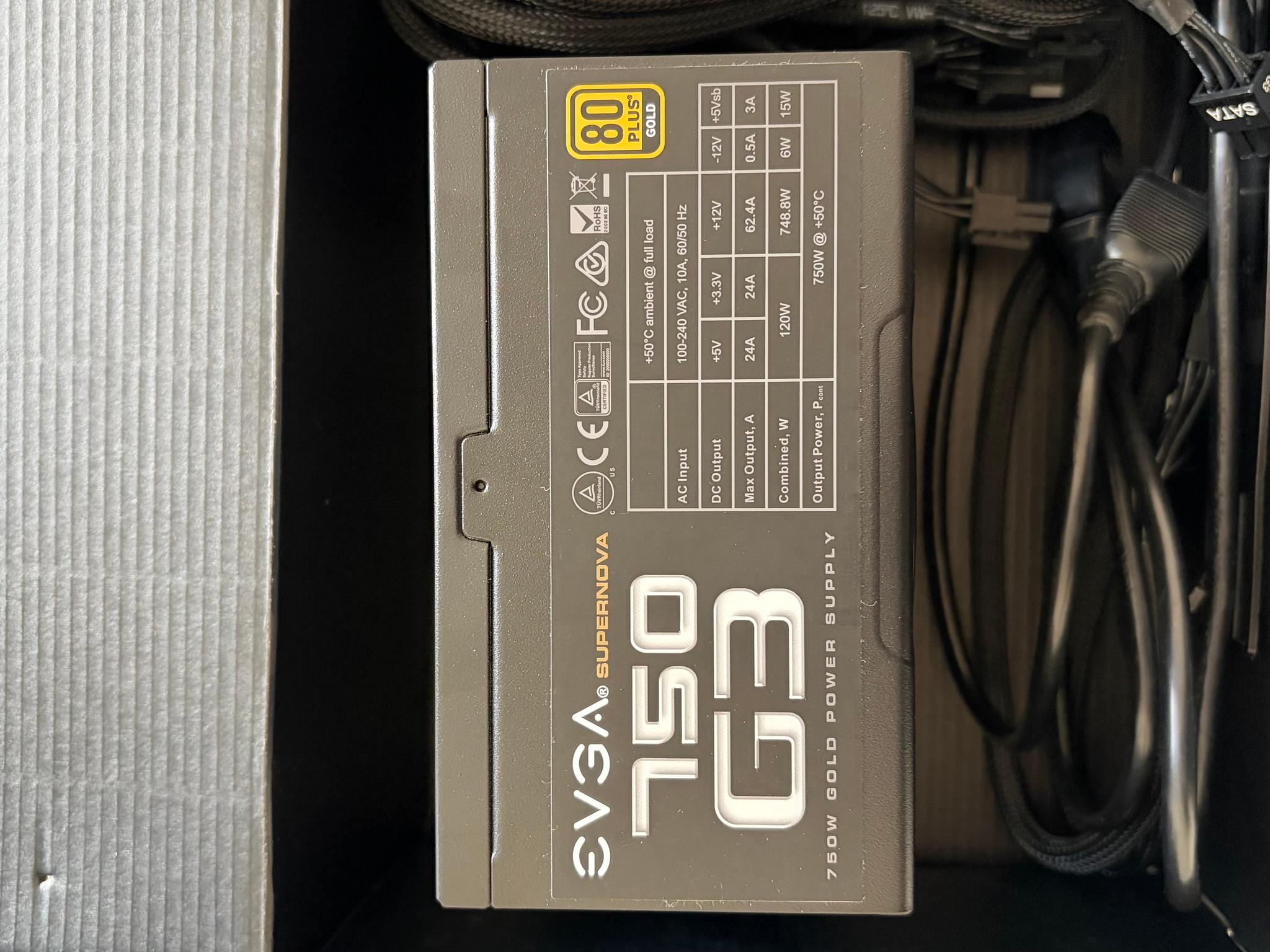 EVGA Supernova 750 G3 with CableMod Kit