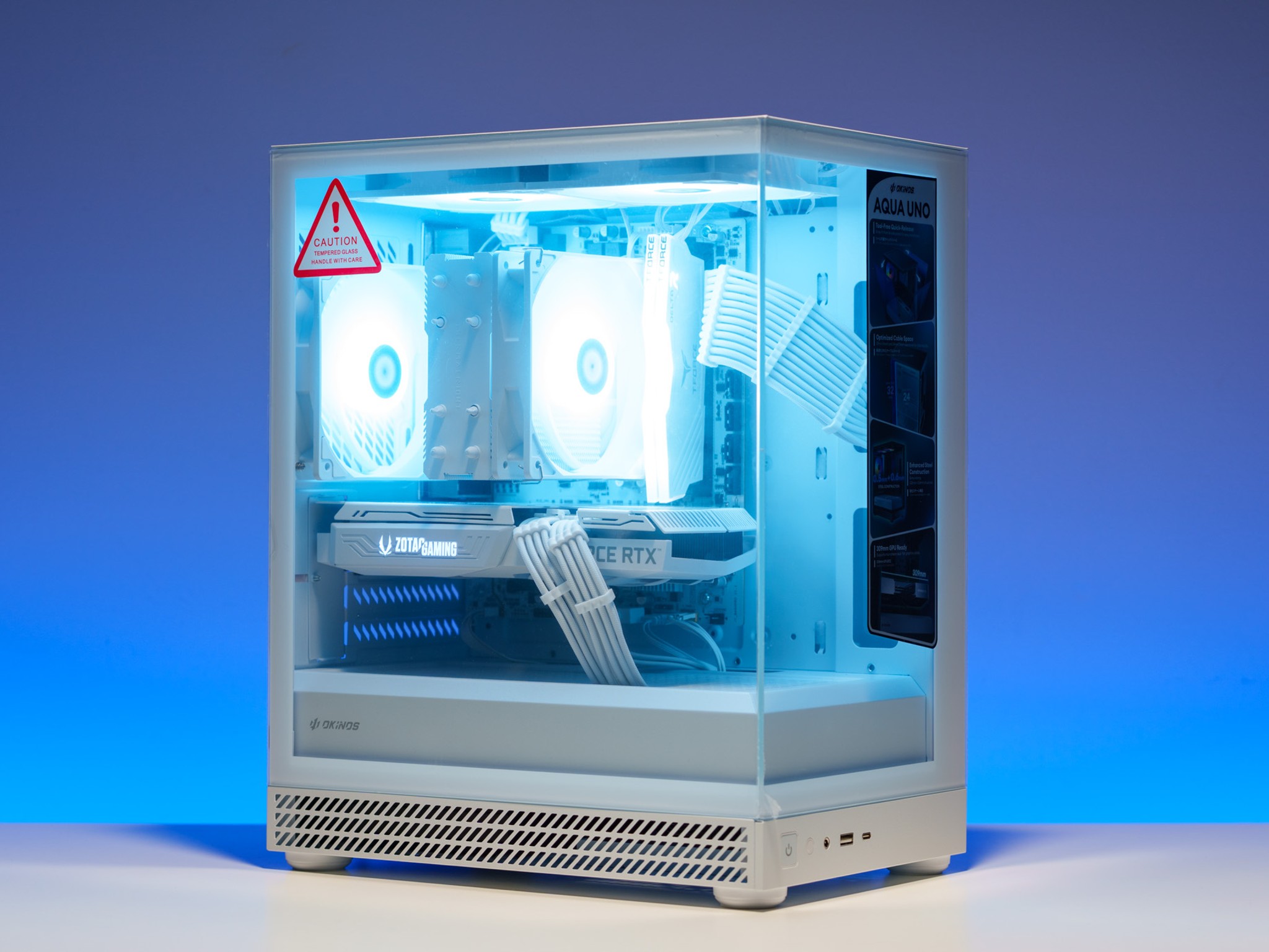 All White Gaming PC | RTX 3060 Ti White | Ryzen 5 | 16GB DDR4 | 512GB m.2 drive | 750W PSU
