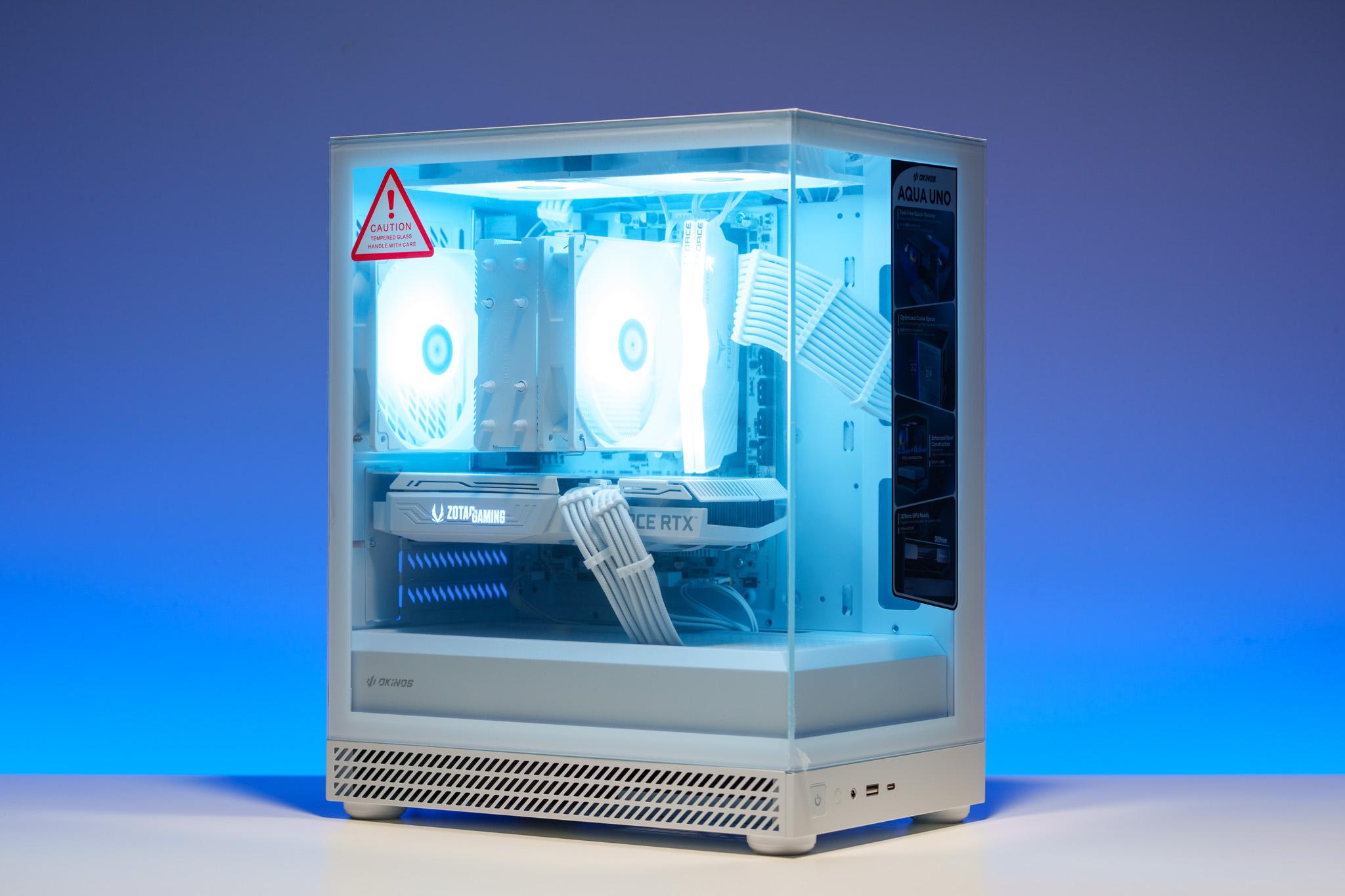 All White Gaming PC | RTX 3060 Ti | Ryzen 5 | 16GB DDR4 | 512GB m.2 drive | 750W PSU