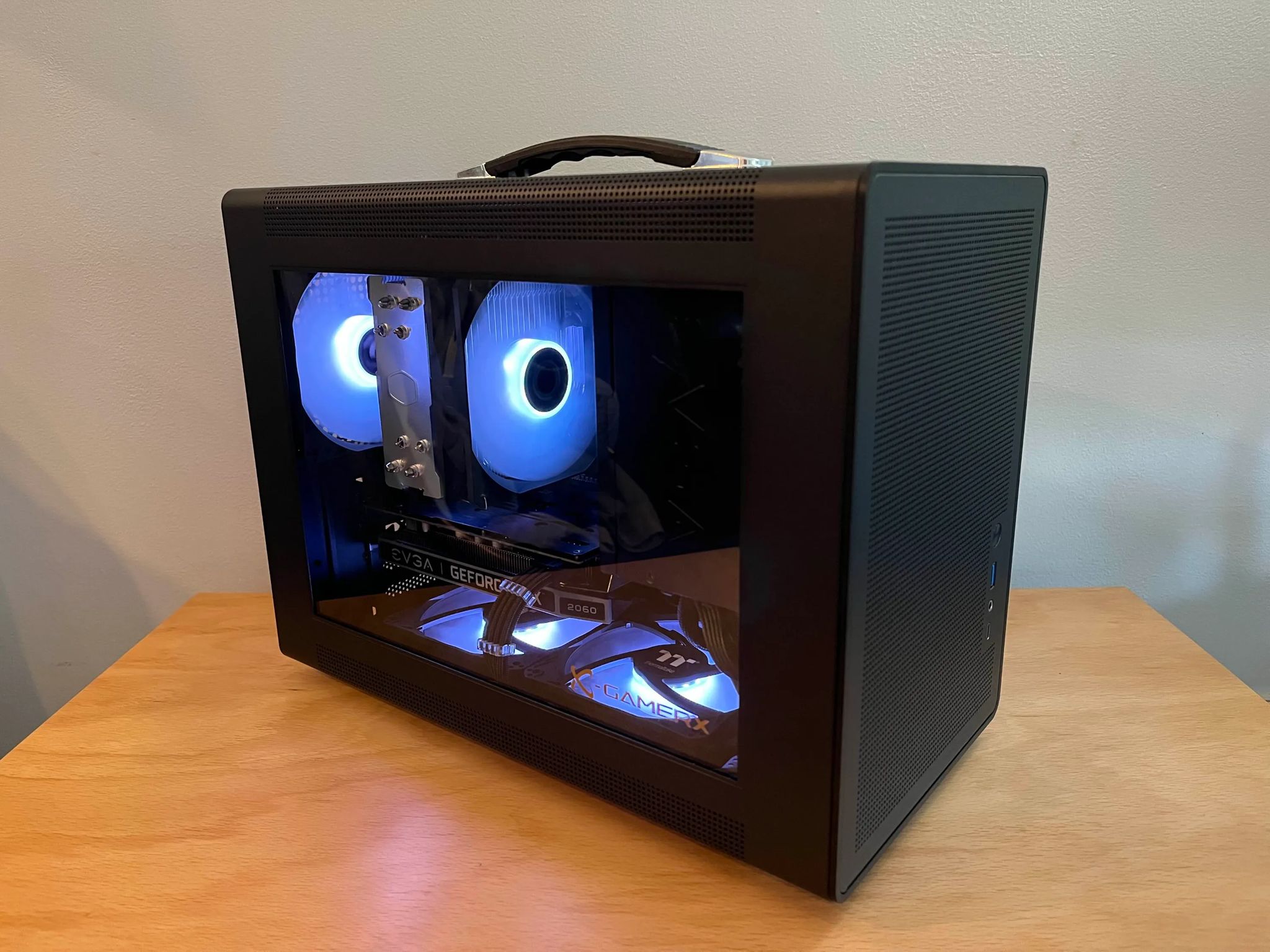 | RTX 2060 | Ryzen 7 3700X | 32GB DDR4 | 1TB Gen 4 NVMe | Windows 11 Pro | Portable Mini mATX PC